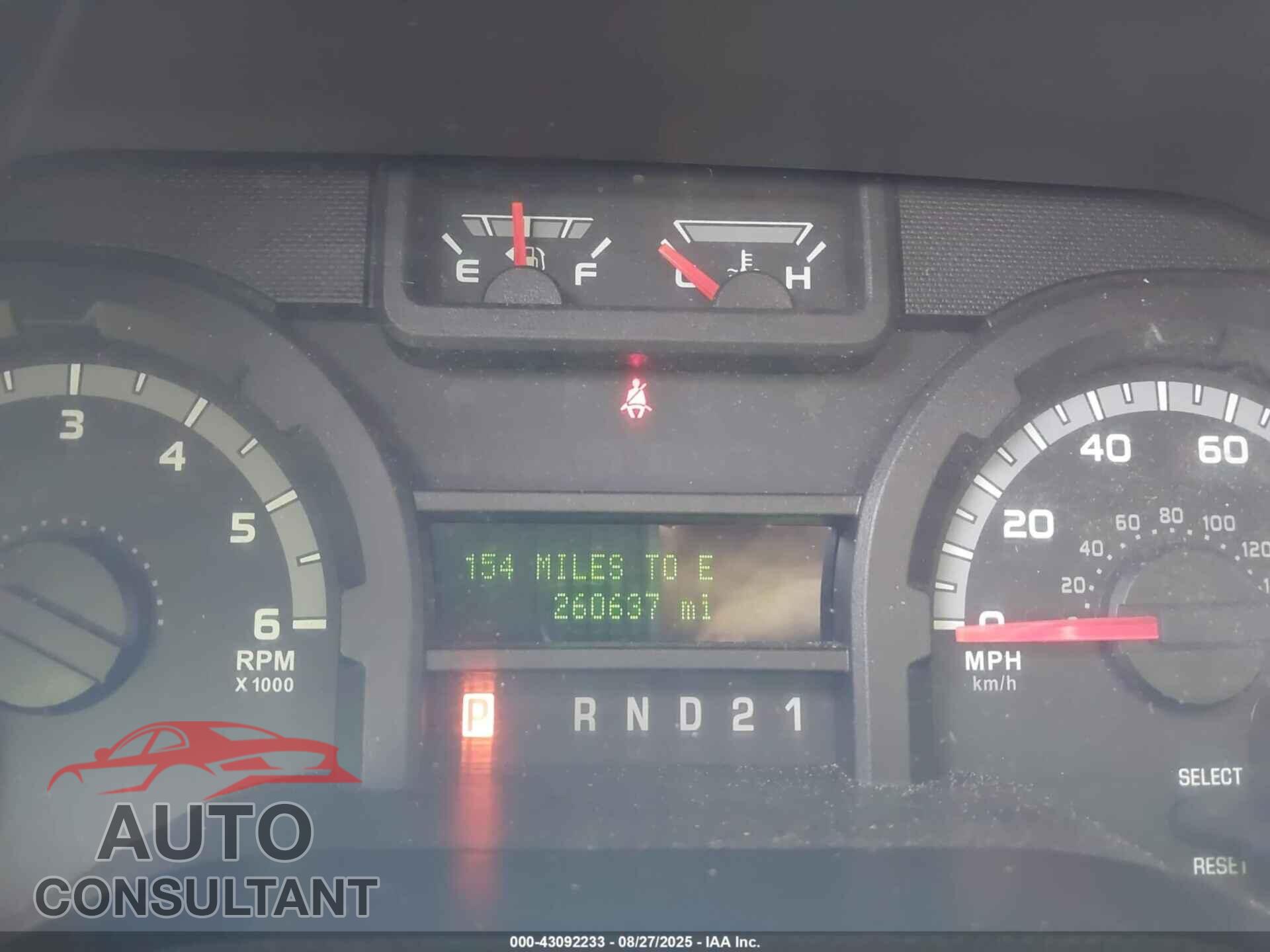FORD E-350 SUPER DUTY 2013 - 1FBNE3BL7DDA87995