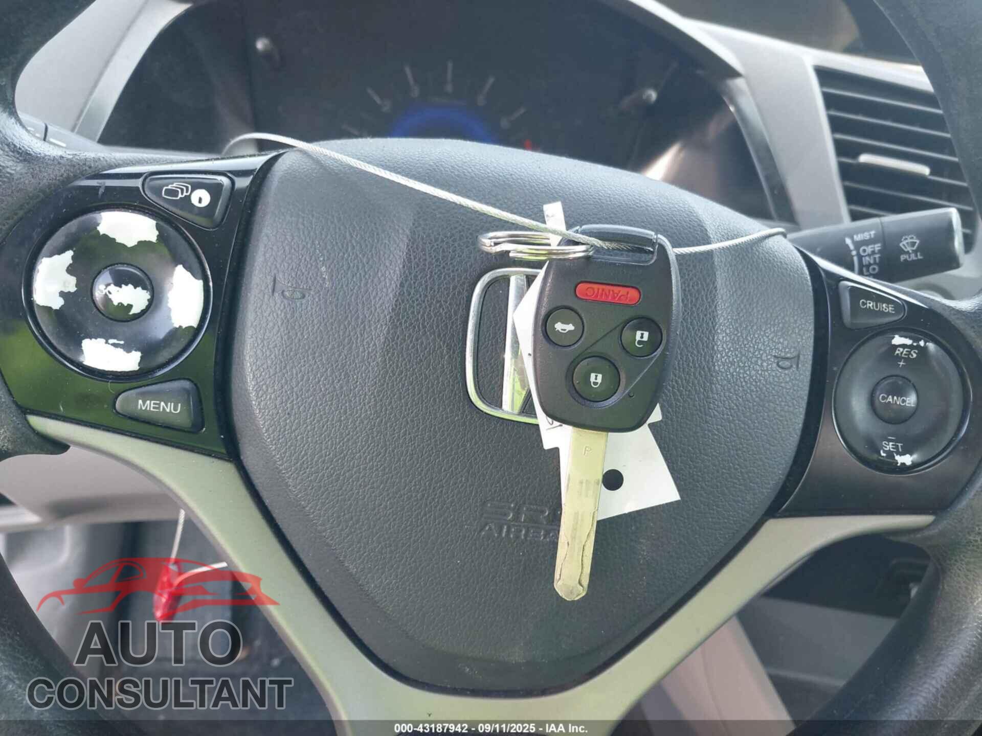 HONDA CIVIC 2012 - 2HGFB2F56CH564076