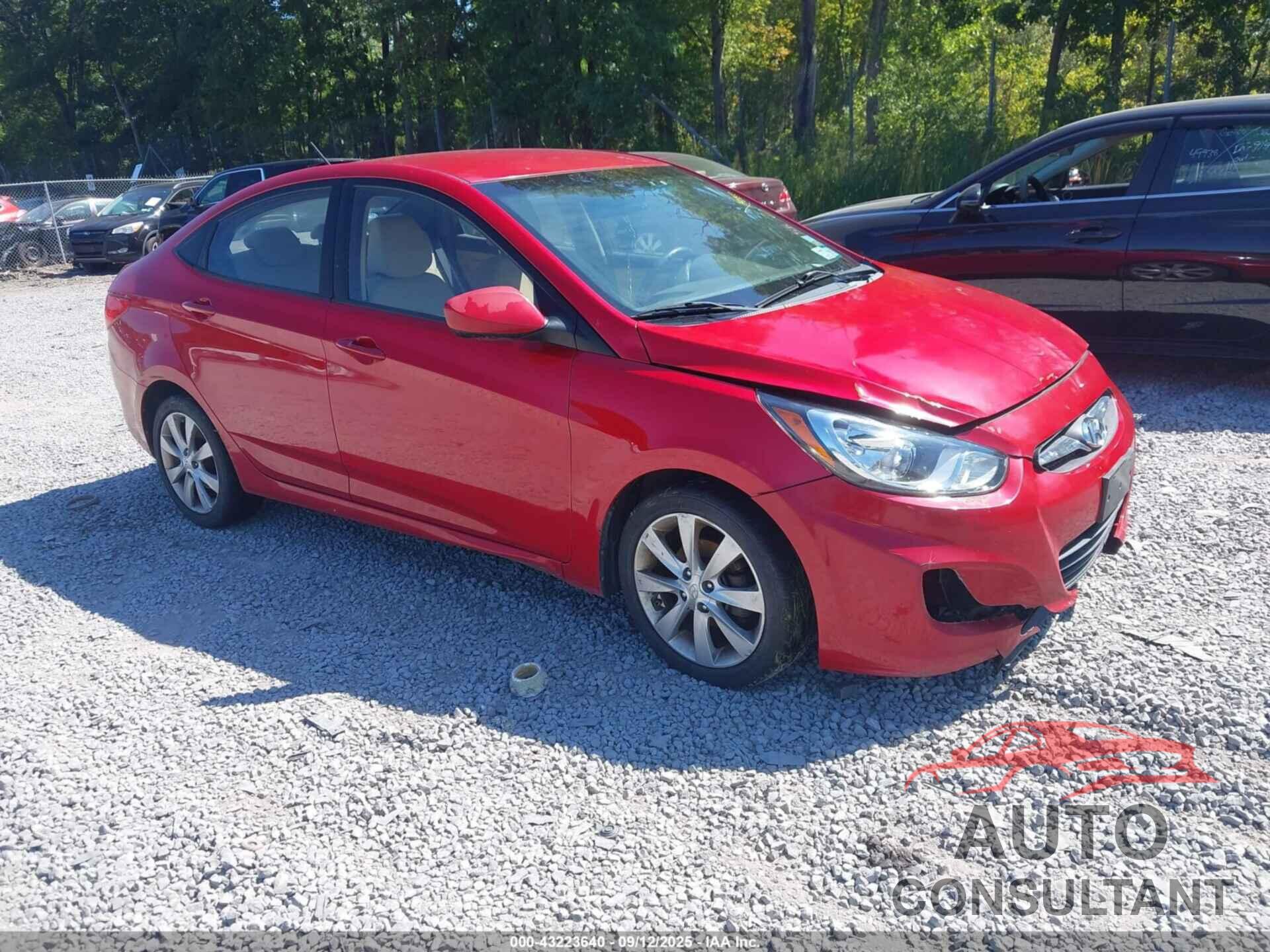 HYUNDAI ACCENT 2013 - KMHCU4AE7DU583275