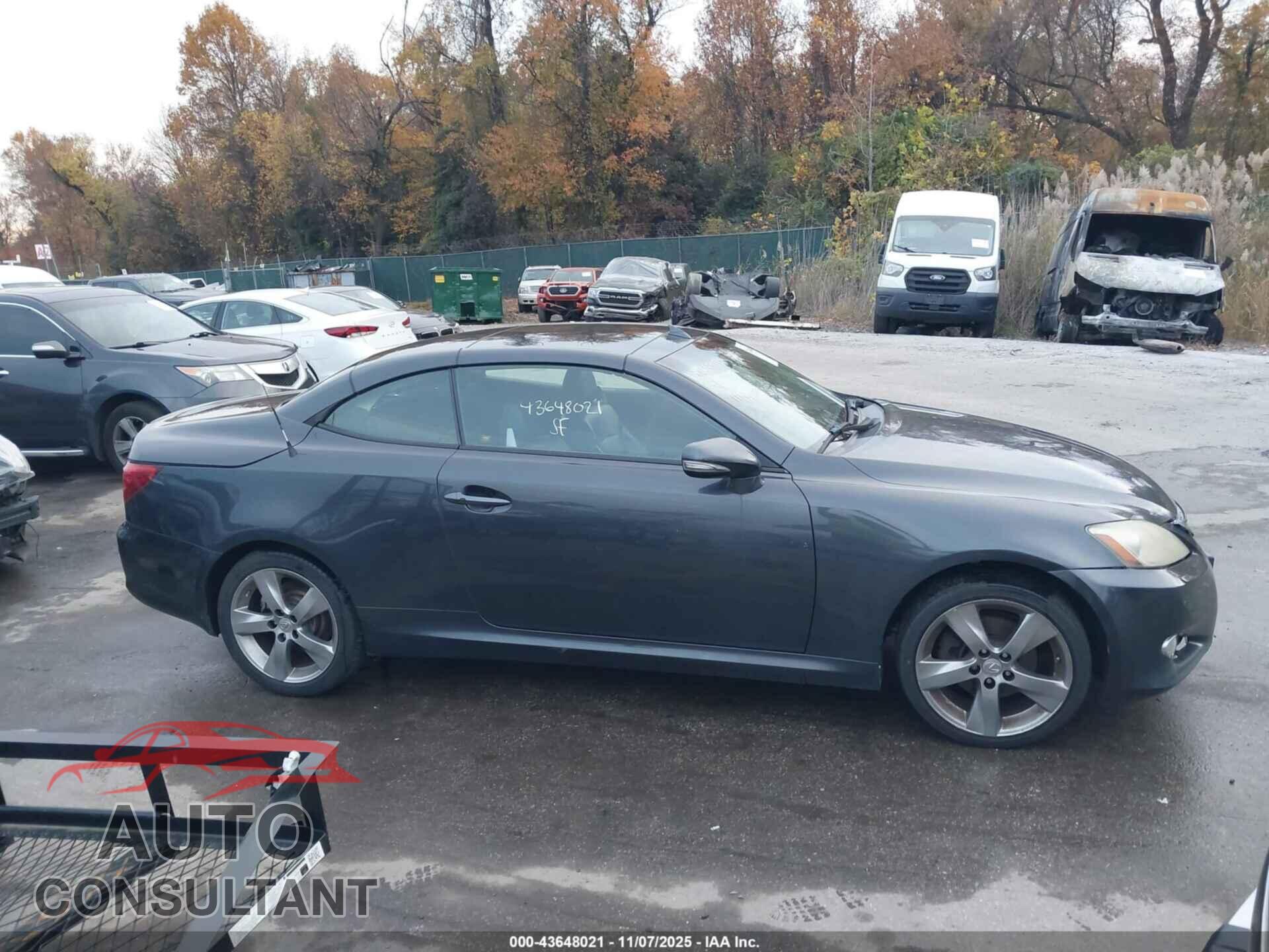 LEXUS IS 250C 2010 - JTHFF2C24A2508509