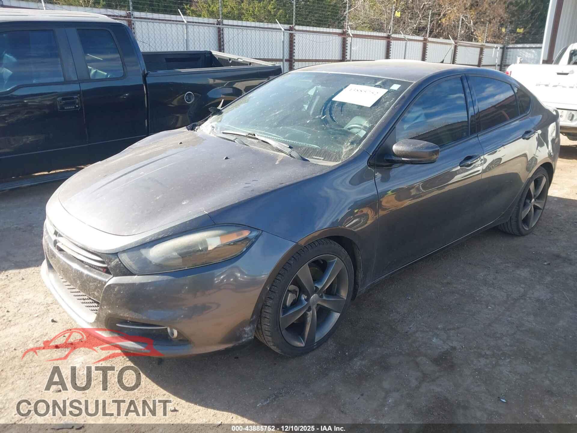 DODGE DART 2015 - 1C3CDFEB3FD307229