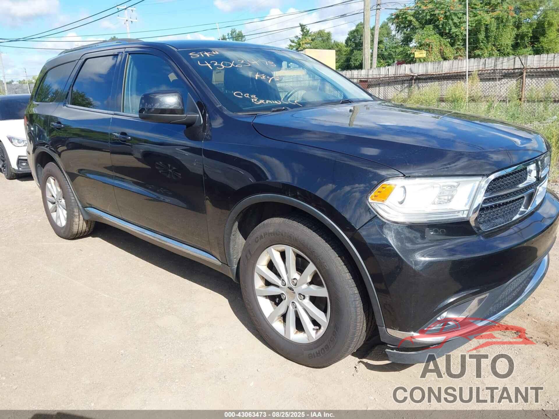 DODGE DURANGO 2015 - 1C4RDJAG5FC864448