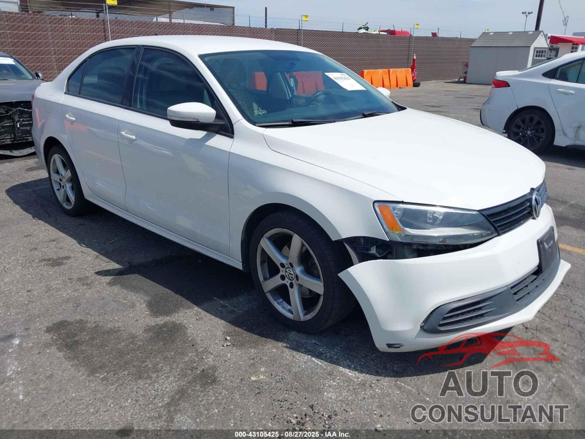 VOLKSWAGEN JETTA 2012 - 3VWDP7AJ2CM059319