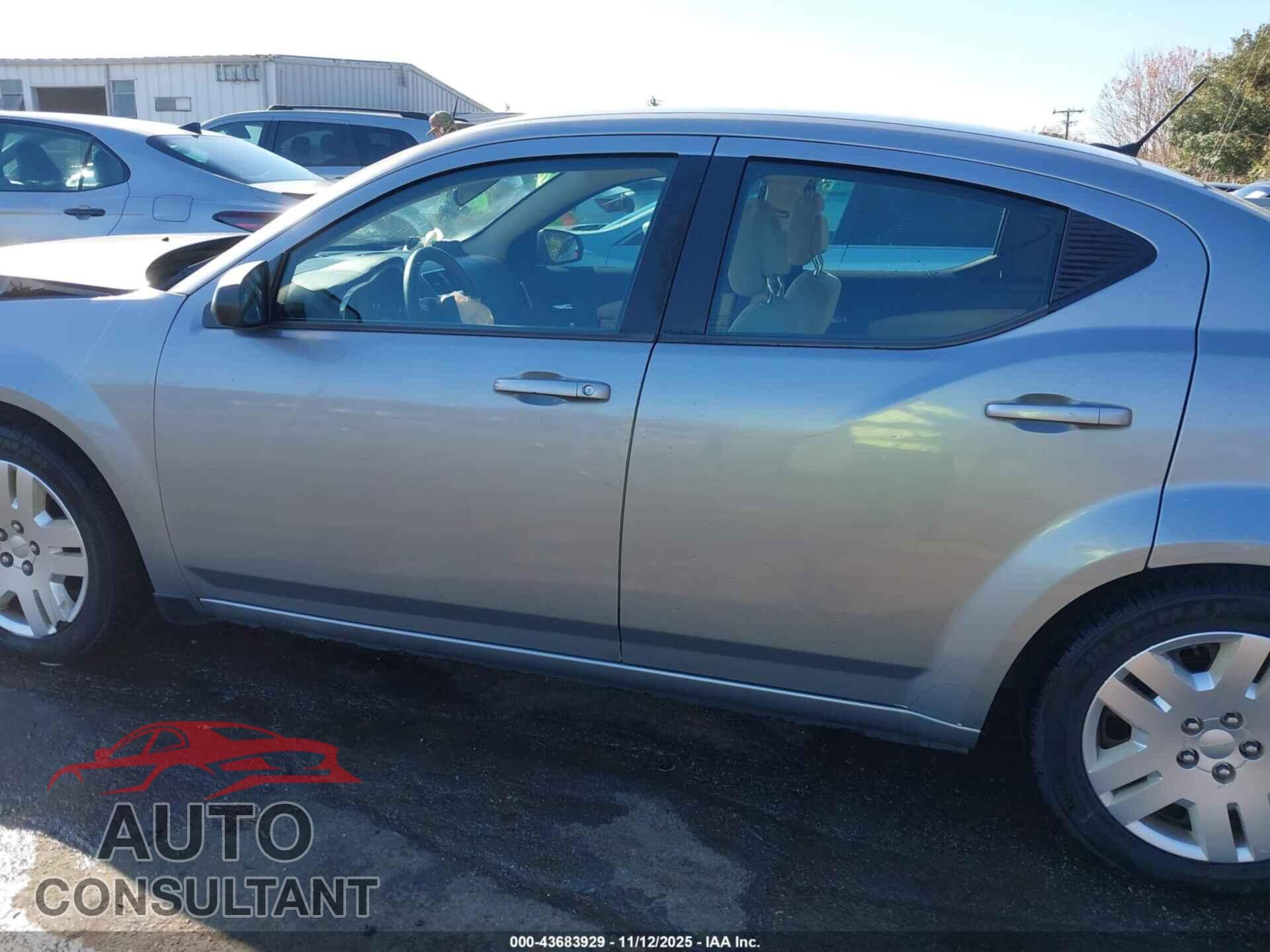 DODGE AVENGER 2013 - 1C3CDZAG2DN710063