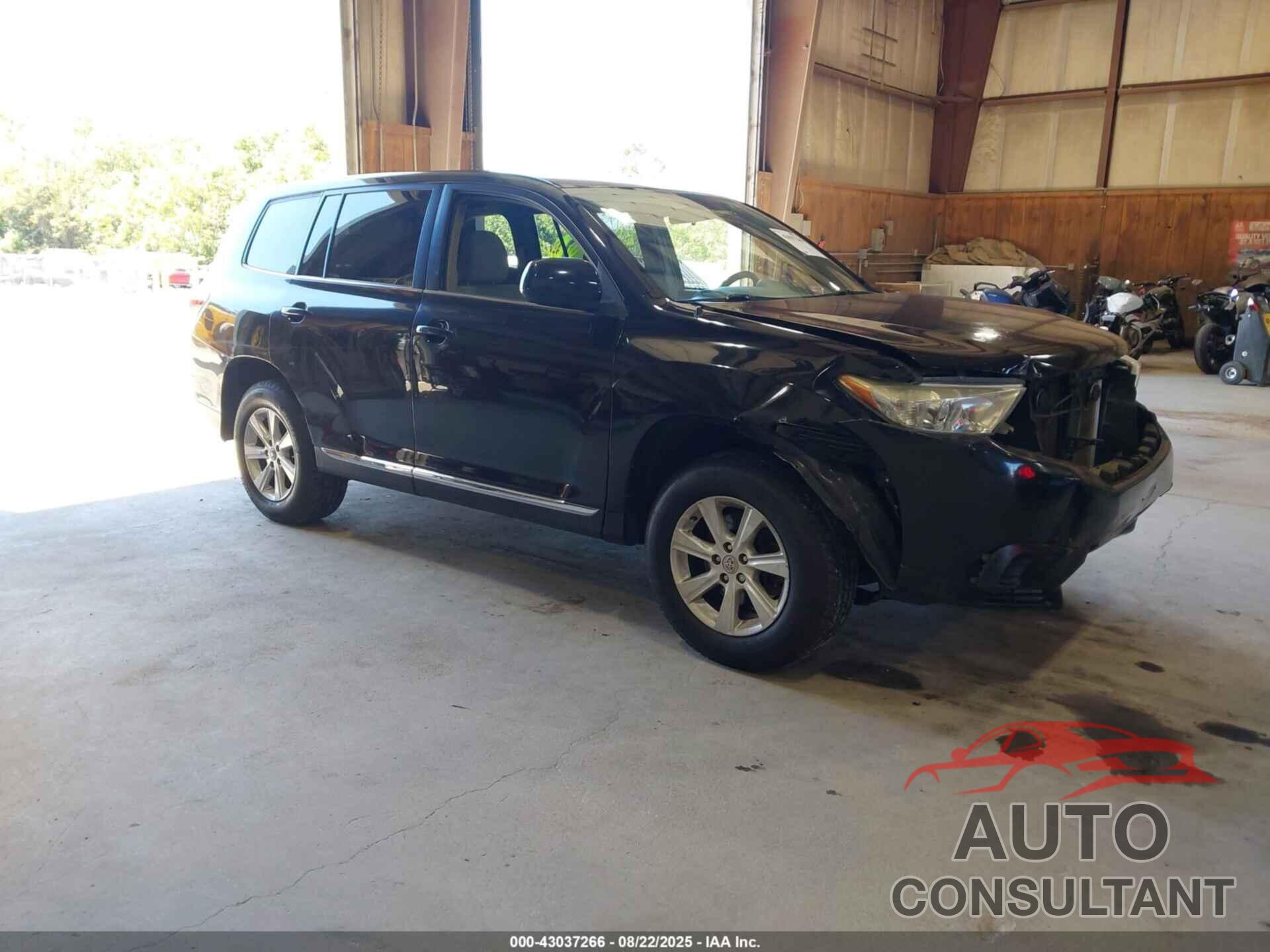 TOYOTA HIGHLANDER 2012 - 5TDBK3EH0CS113662