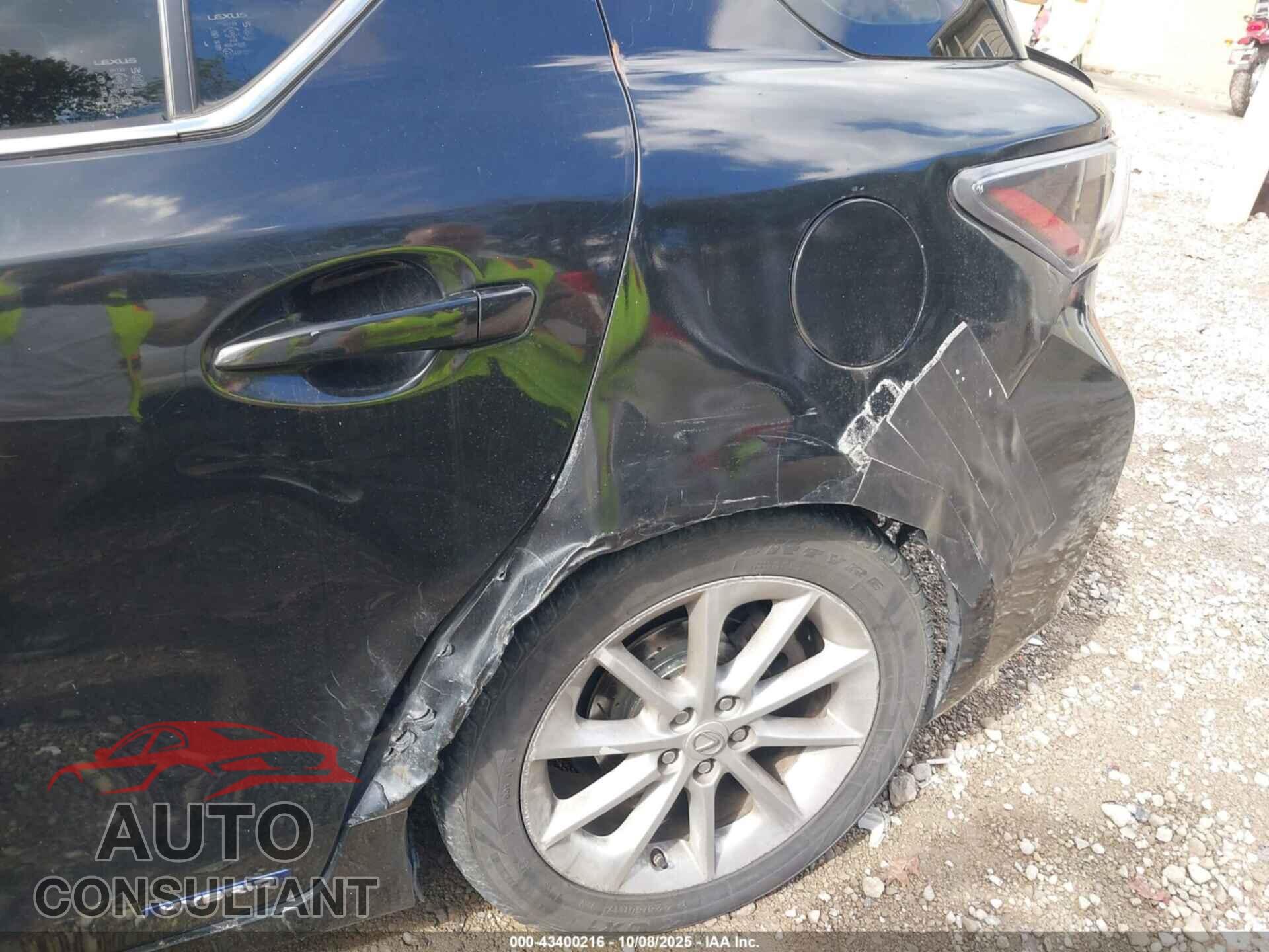 LEXUS CT 200H 2012 - JTHKD5BHXC2091122