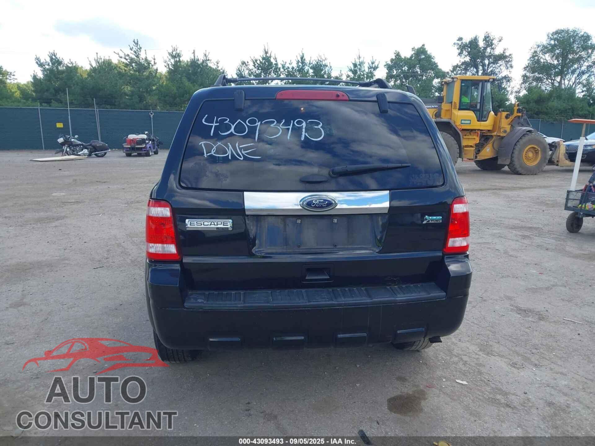 FORD ESCAPE 2011 - 1FMCU9EG8BKB72758
