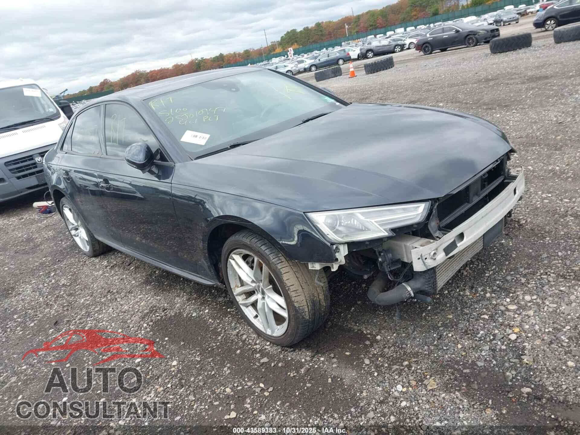AUDI A4 2017 - WAUDNAF48HN058713