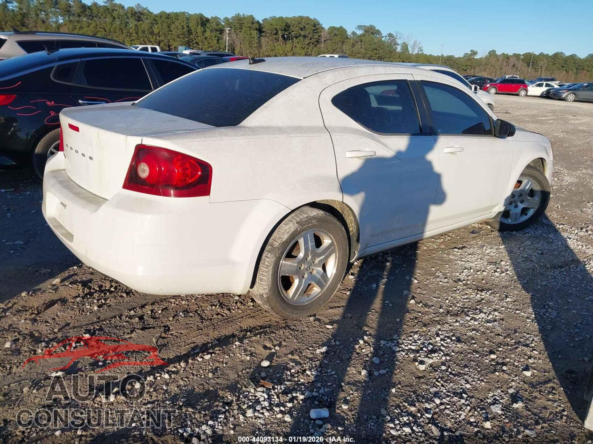 DODGE AVENGER 2013 - 1C3CDZAB5DN537076