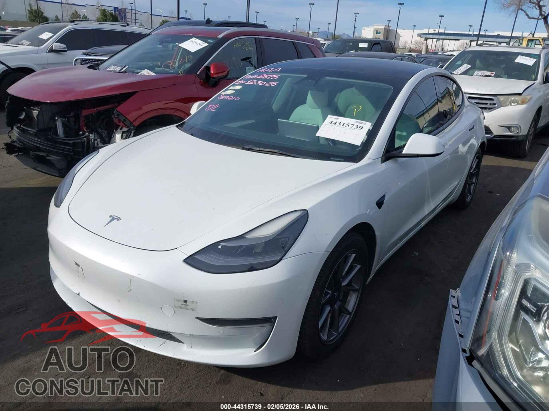 TESLA MODEL 3 2021 - 5YJ3E1EA2MF096064