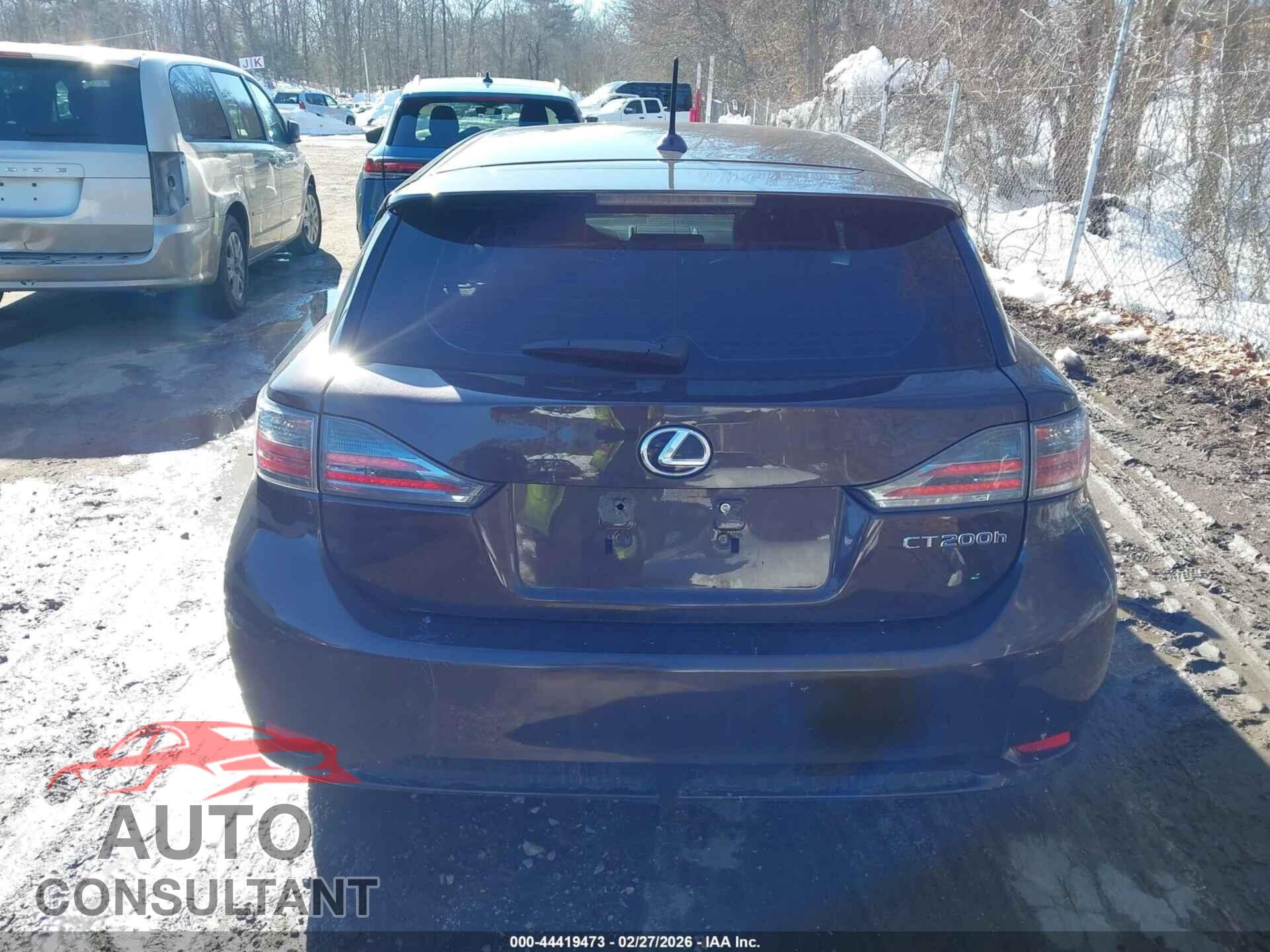 LEXUS CT 200H 2012 - JTHKD5BH2C2069342