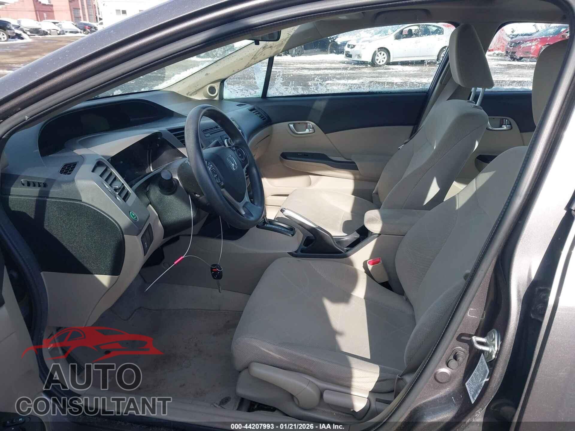 HONDA CIVIC 2012 - 19XFB2F89CE367987
