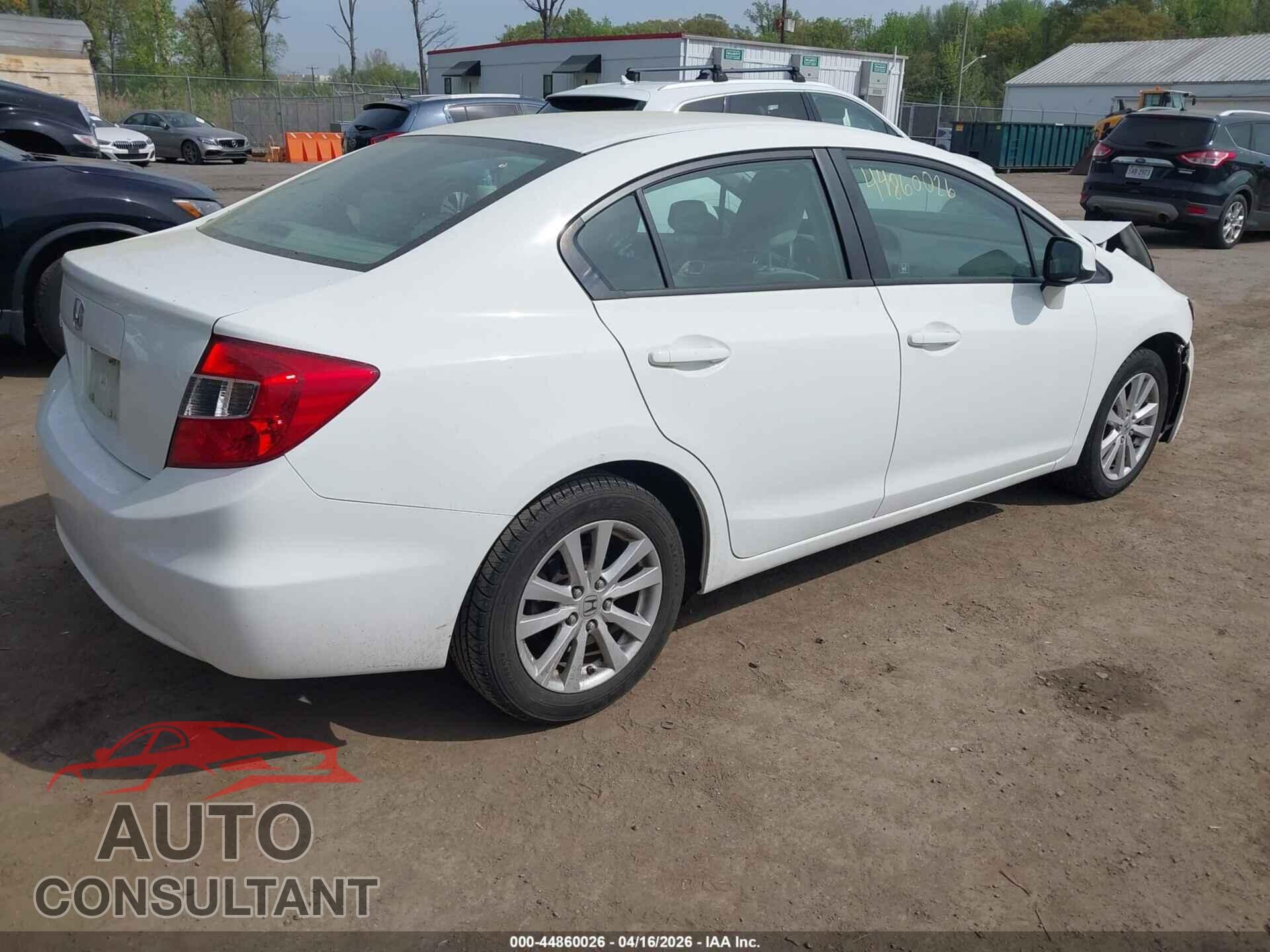 HONDA CIVIC 2012 - 2HGFB2F89CH309397