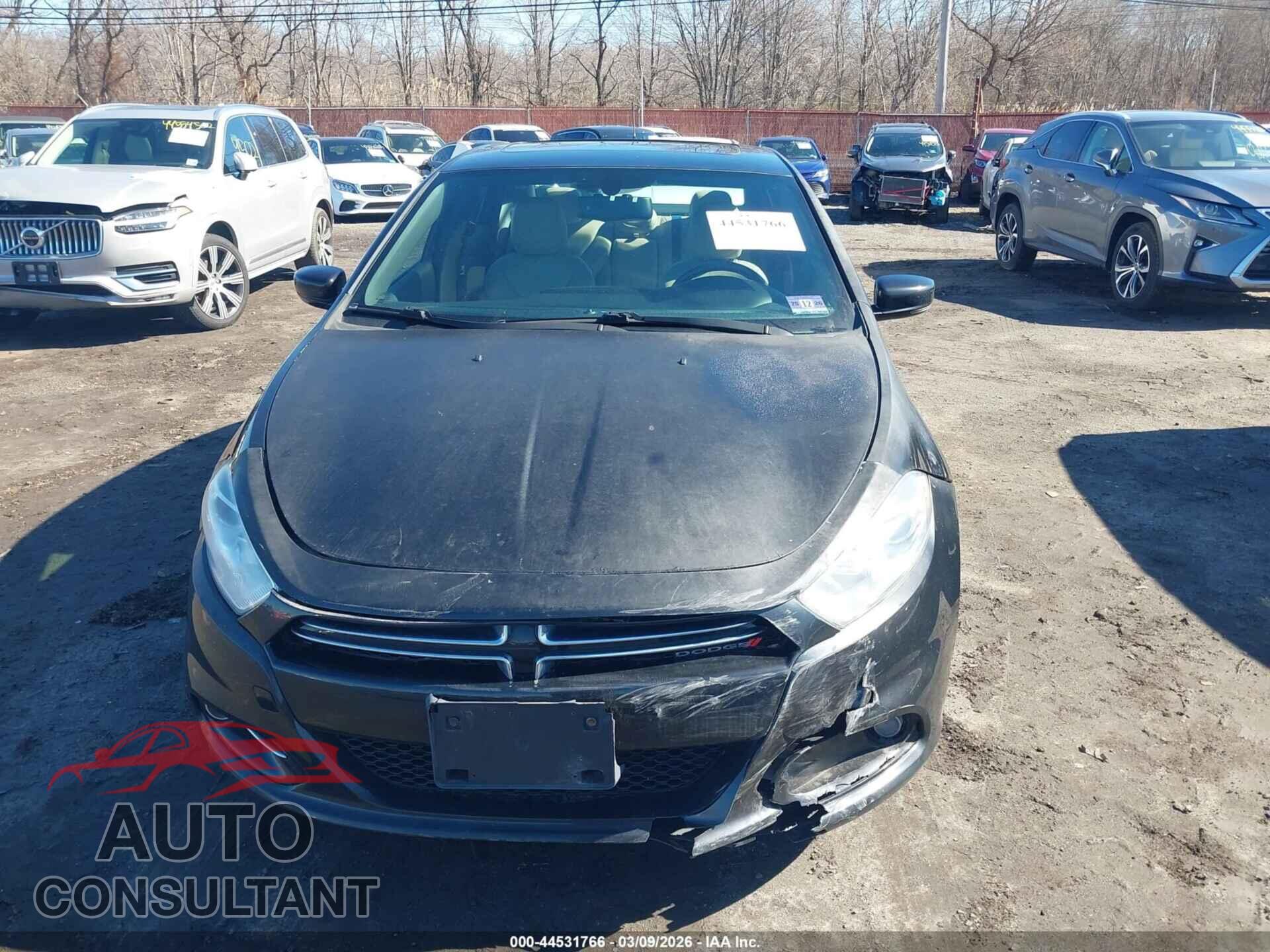 DODGE DART 2013 - 1C3CDFCA4DD347455