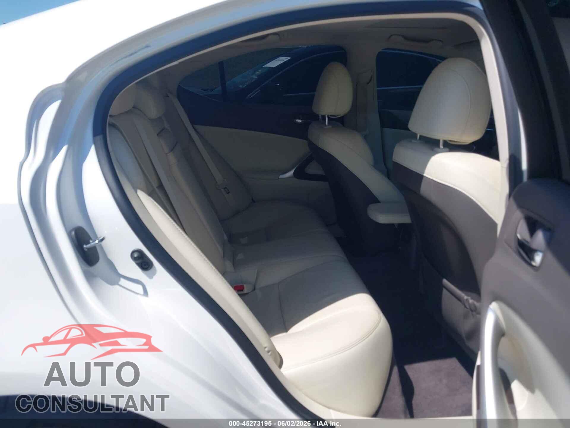 LEXUS IS 250 2012 - JTHBF5C22C5165412
