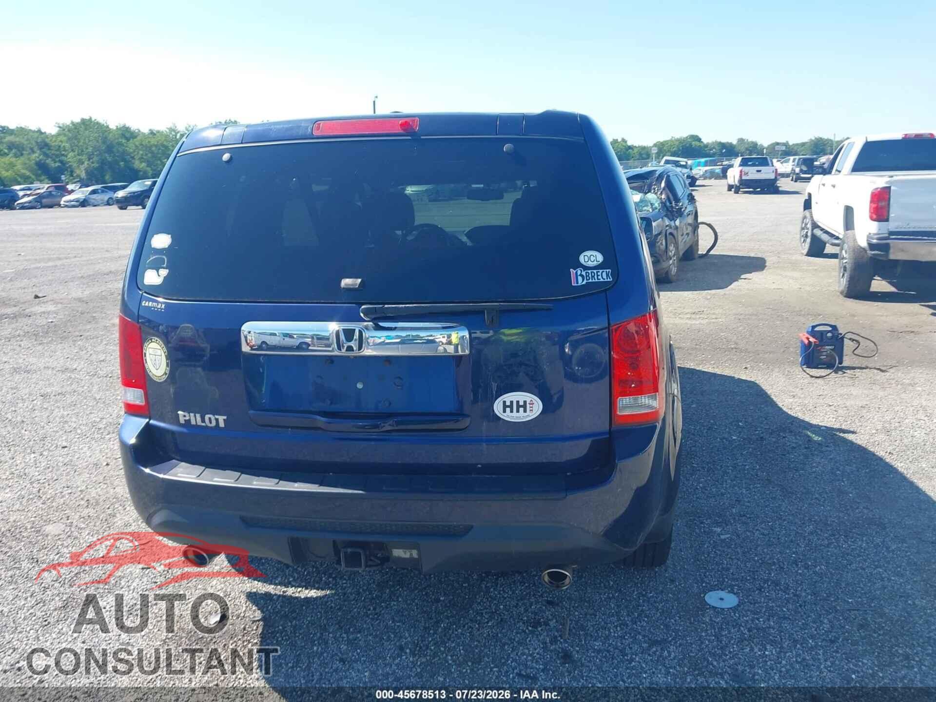 HONDA PILOT 2013 - 5FNYF3H5XDB032254