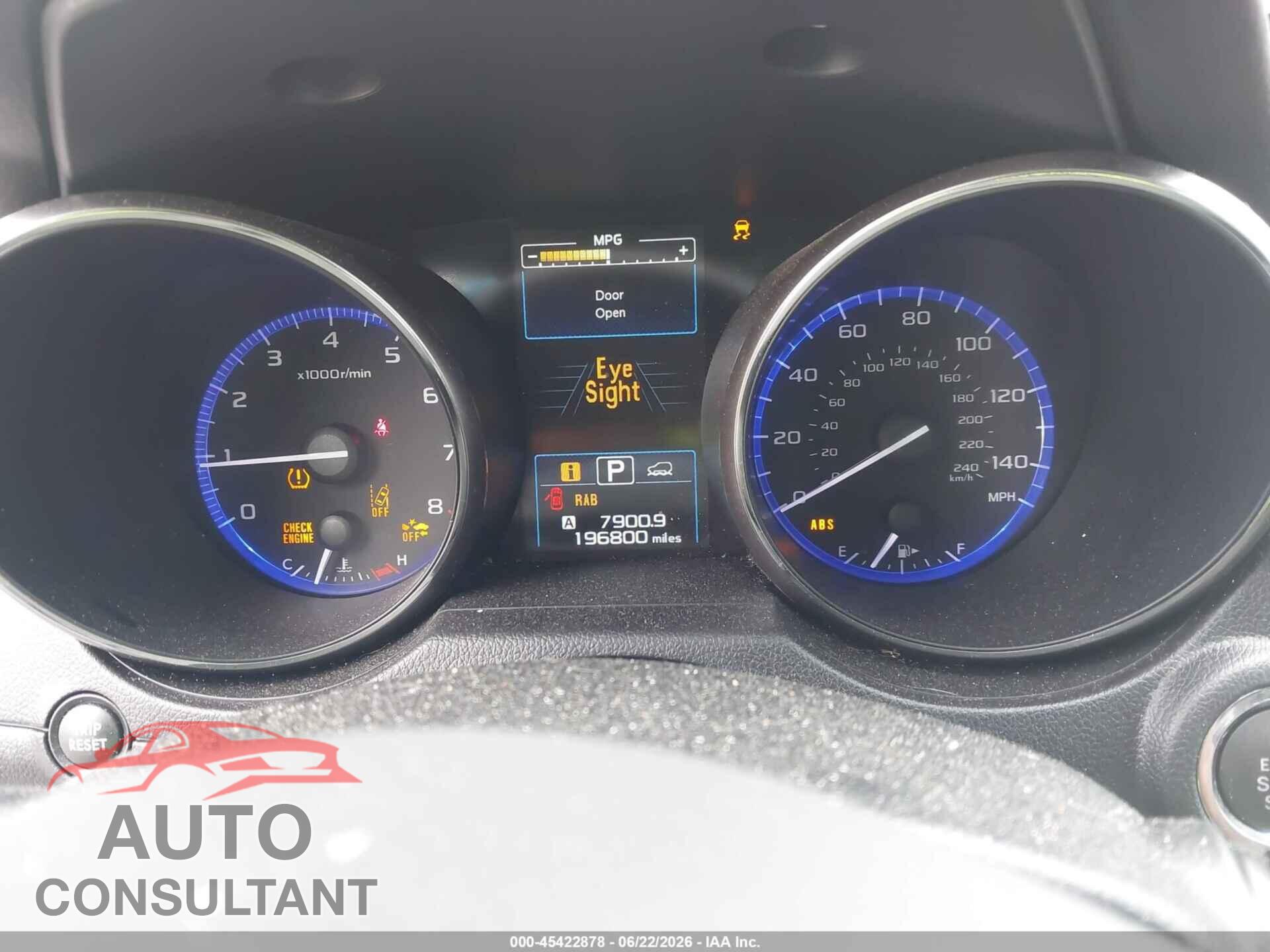 SUBARU OUTBACK 2017 - 4S4BSANC2H3217101
