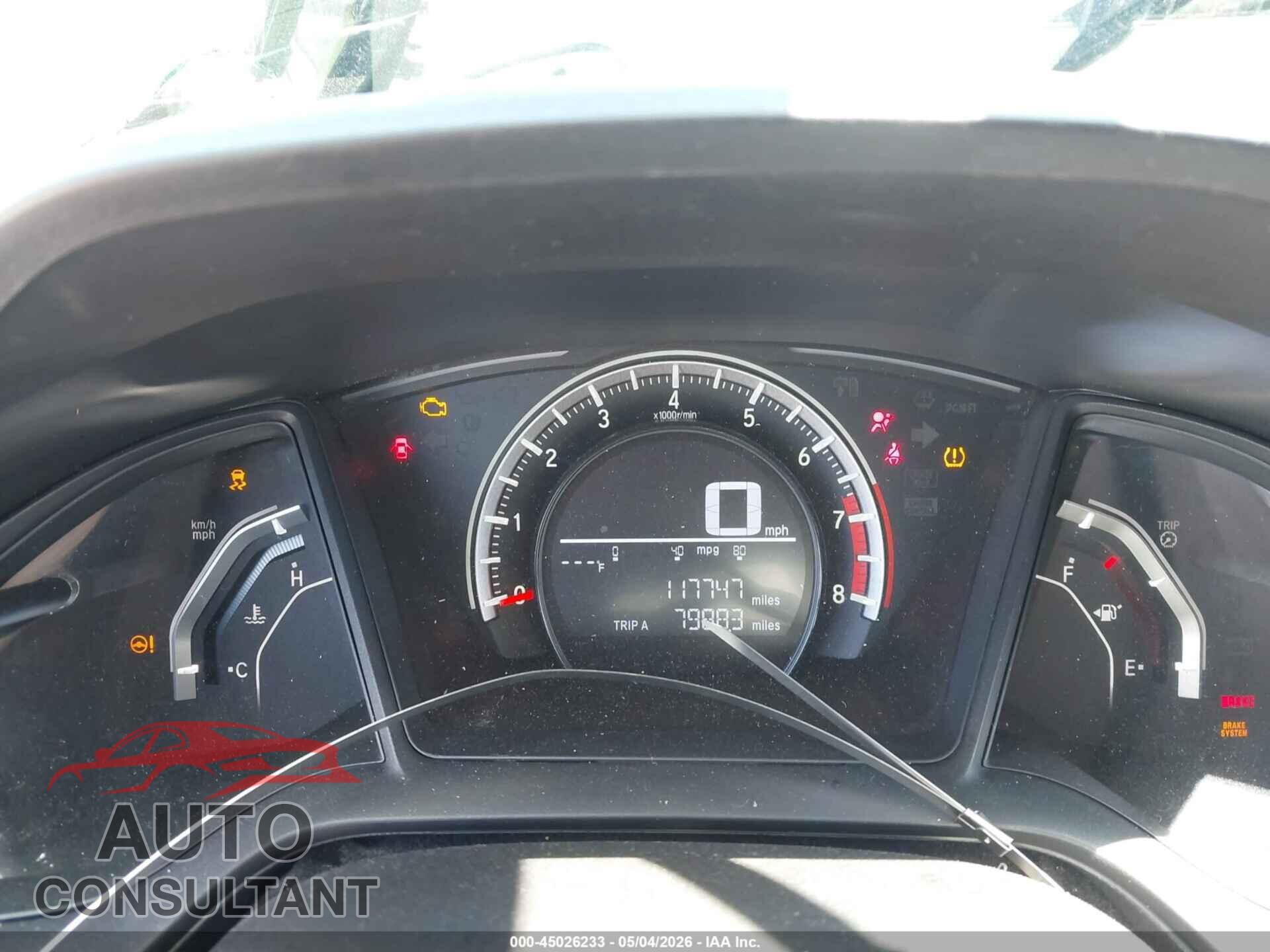 HONDA CIVIC 2017 - 19XFC2F55HE008226