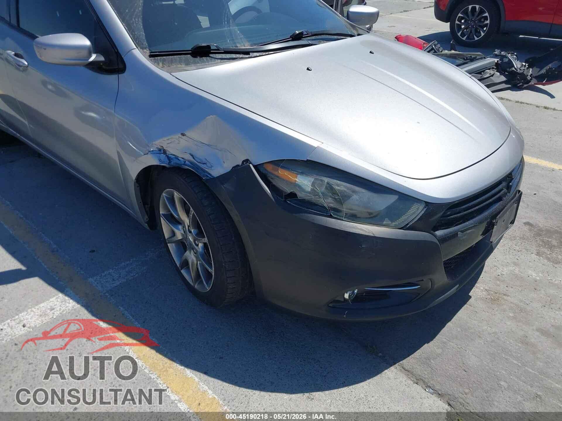 DODGE DART 2015 - 1C3CDFBB8FD165366