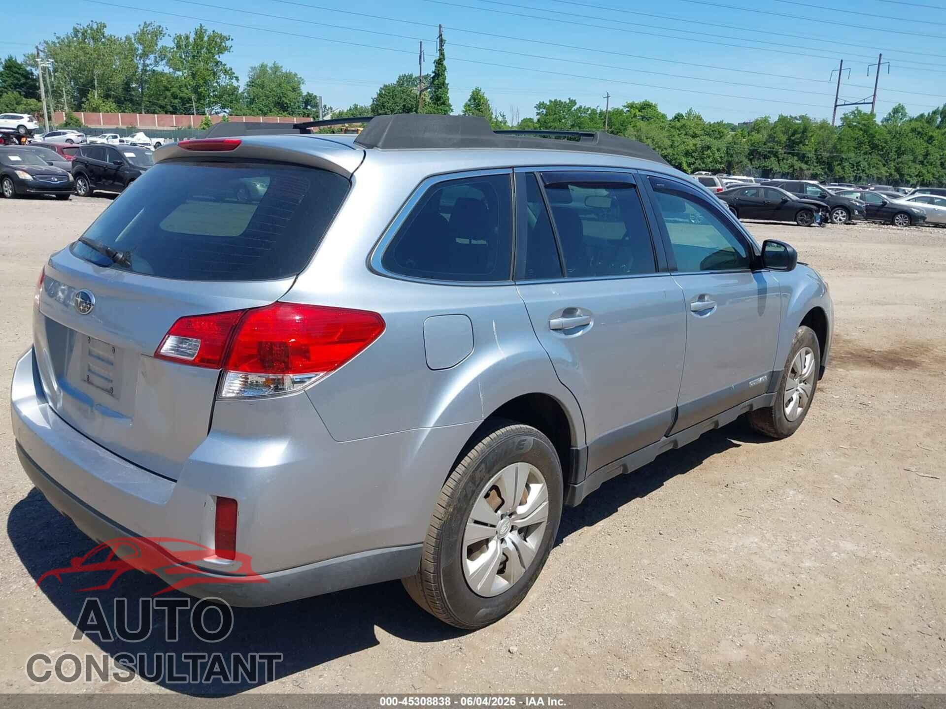 SUBARU OUTBACK 2012 - 4S4BRBAC6C1201656