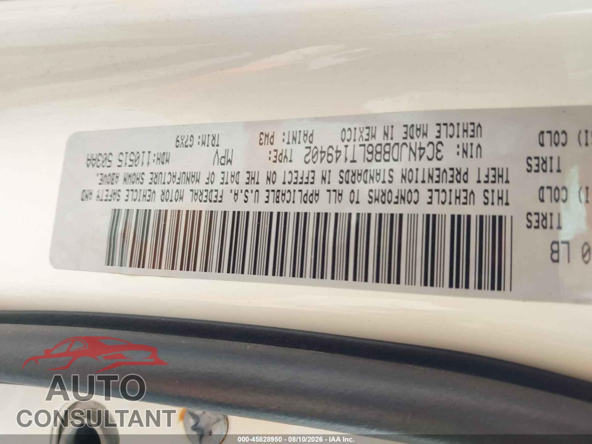 JEEP COMPASS 2020 - 3C4NJDBB6LT149402