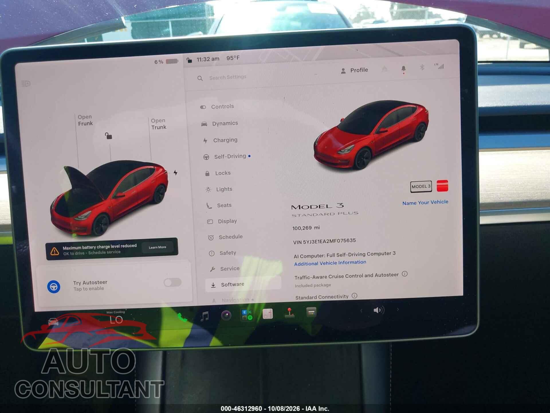 TESLA MODEL 3 2021 - 5YJ3E1EA2MF075635