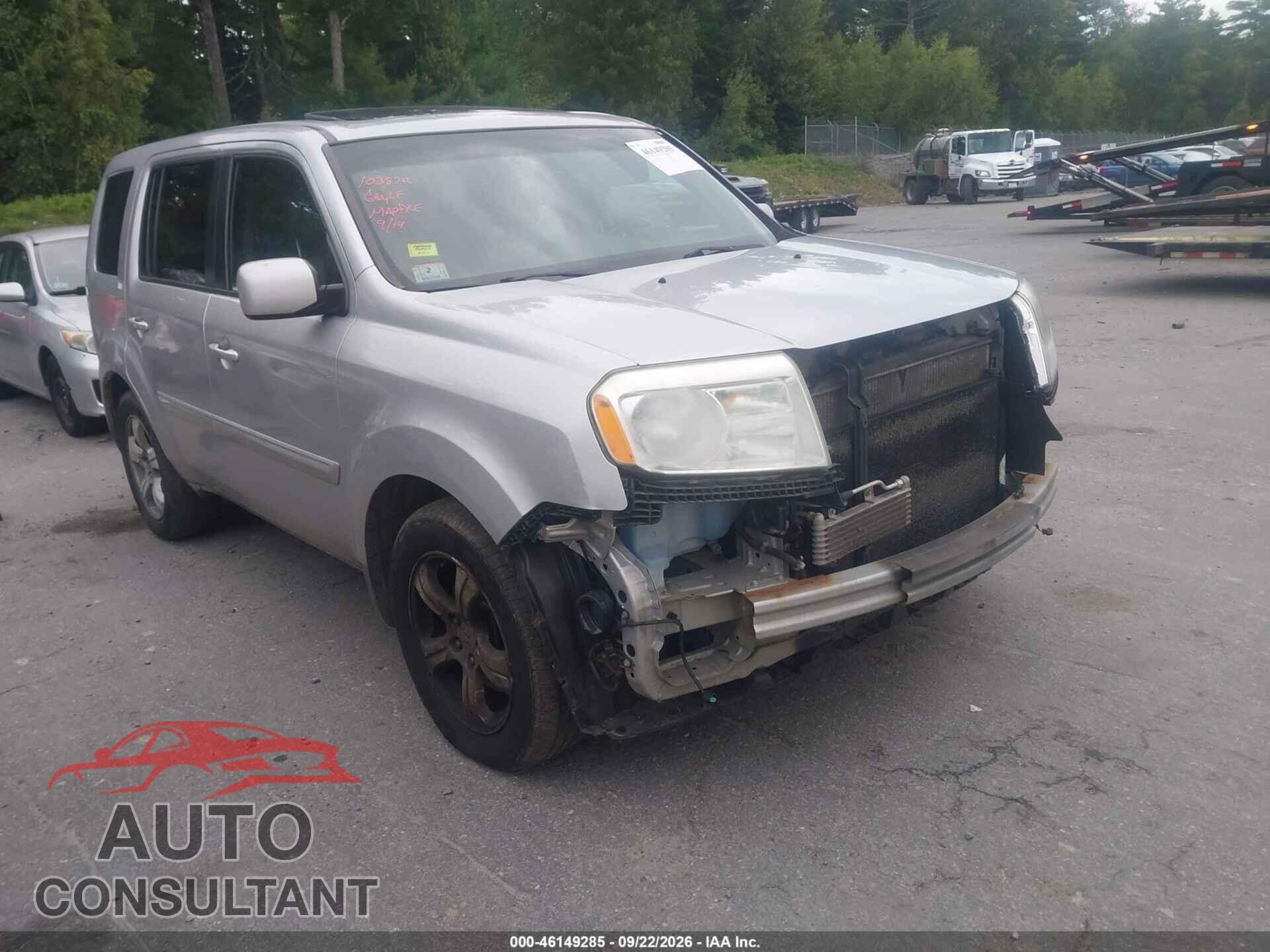 HONDA PILOT 2012 - 5FNYF4H55CB042128