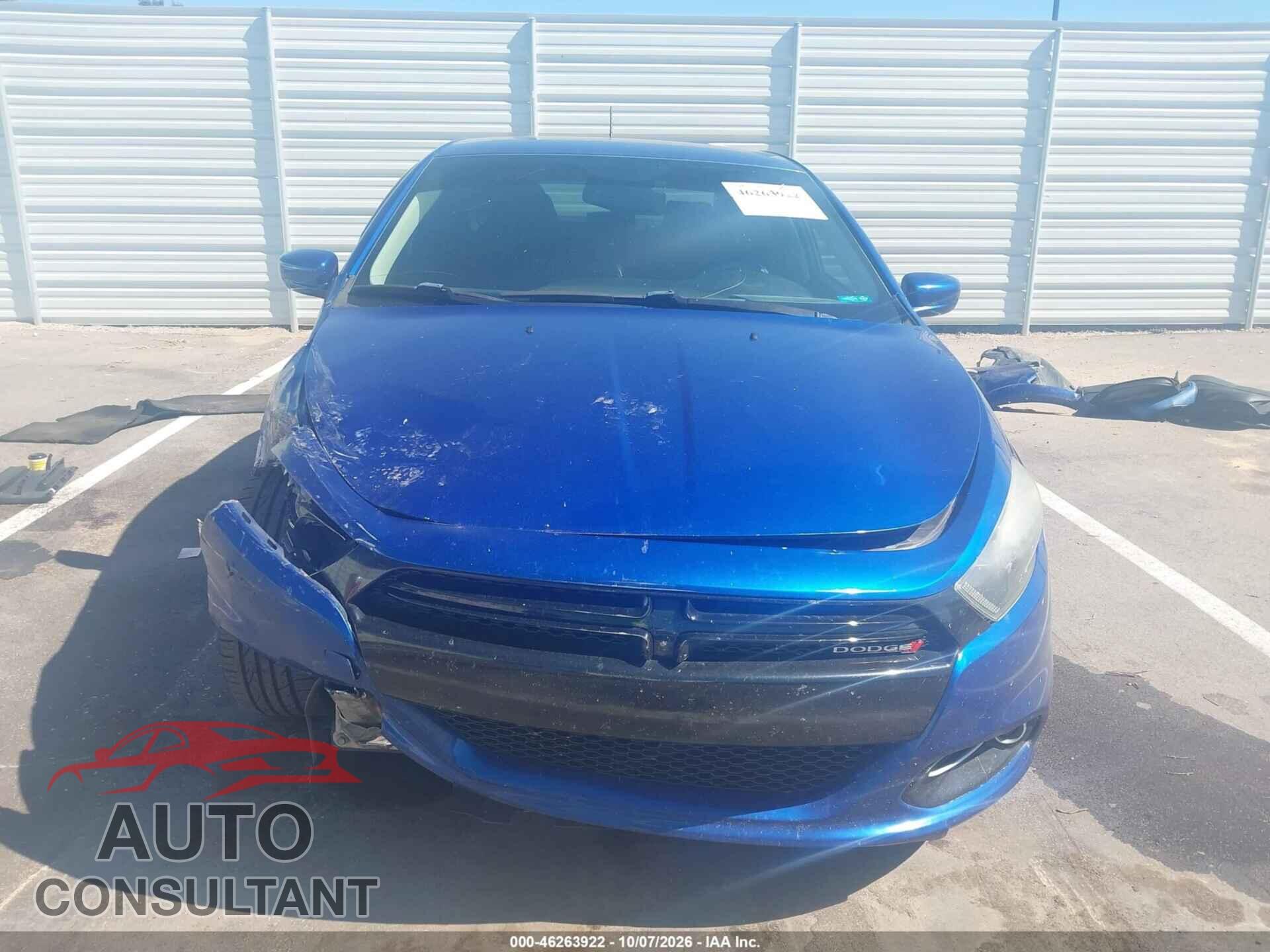 DODGE DART 2013 - 1C3CDFBA1DD334342