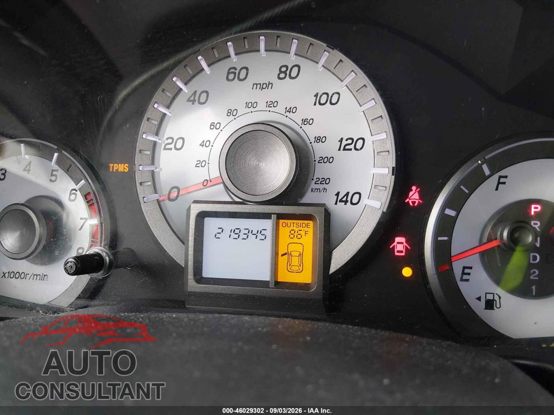 HONDA PILOT 2012 - 5FNYF3H67CB006251