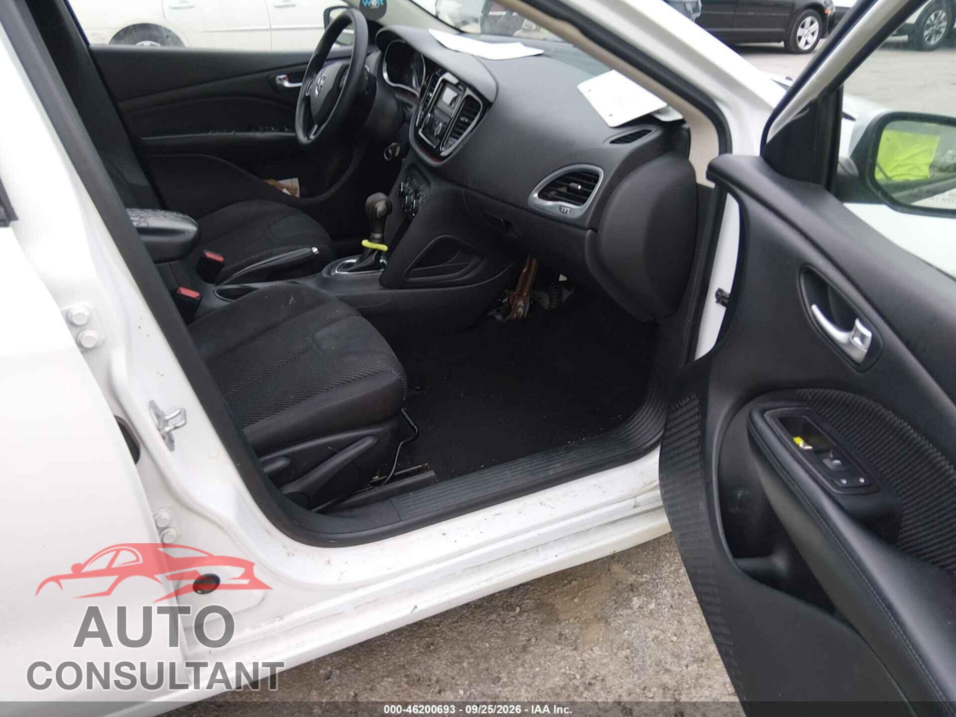 DODGE DART 2016 - 1C3CDFFA9GD821836