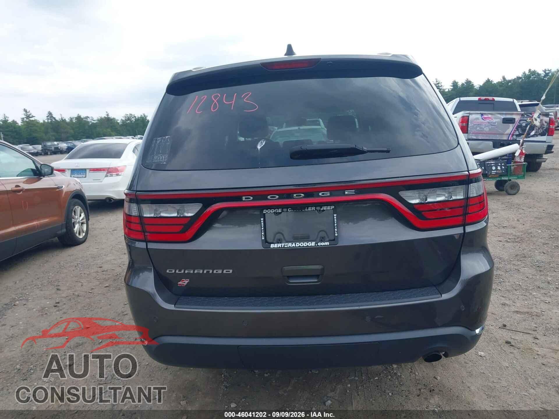 DODGE DURANGO 2019 - 1C4RDJAG1KC606485