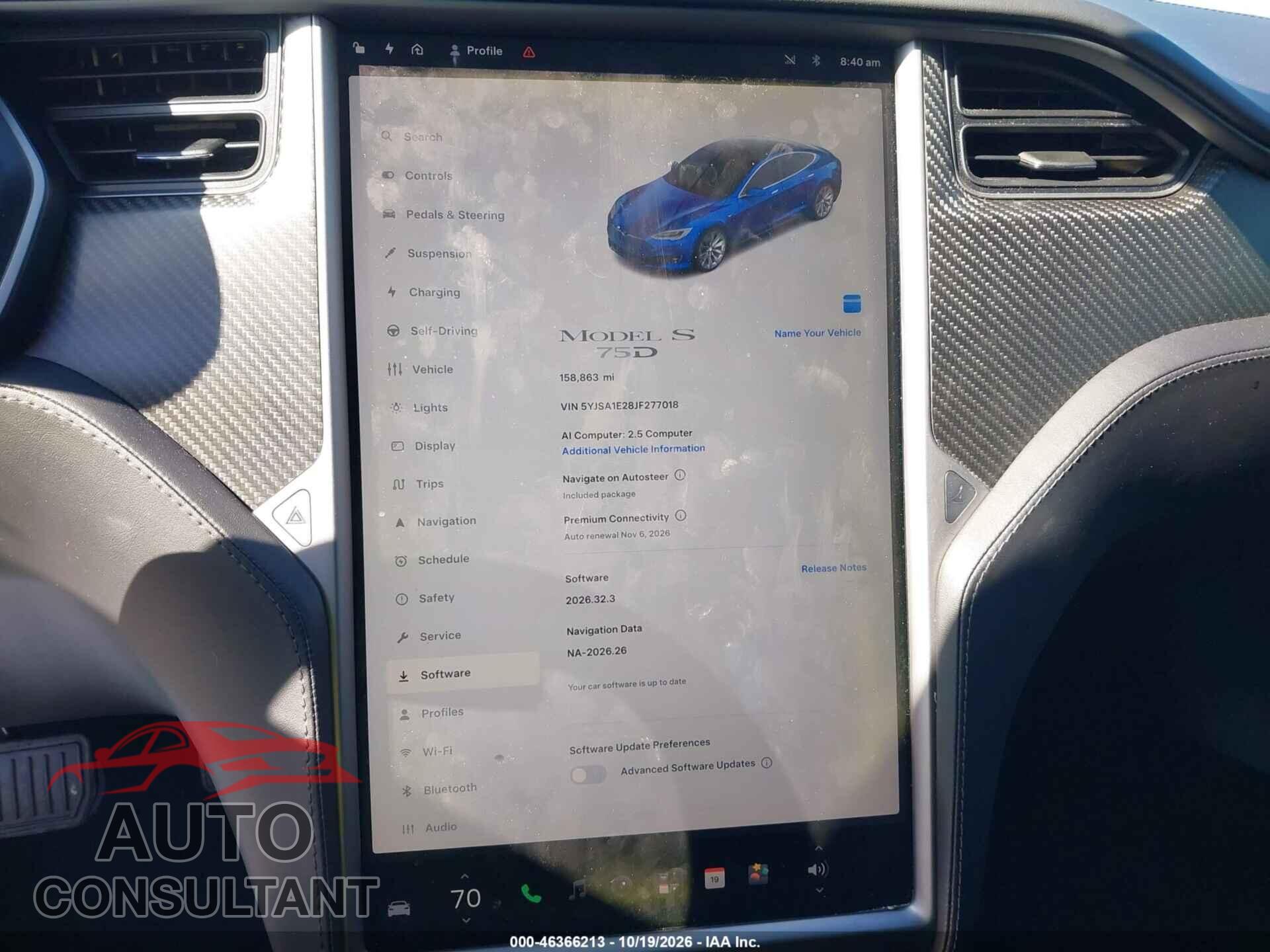 TESLA MODEL S 2018 - 5YJSA1E28JF277018