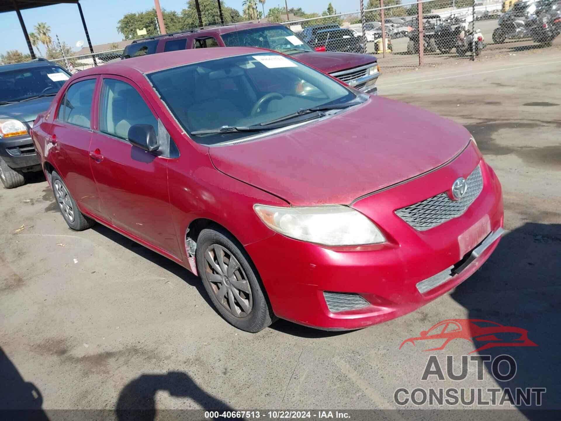 TOYOTA COROLLA 2009 - JTDBL40EX99090978