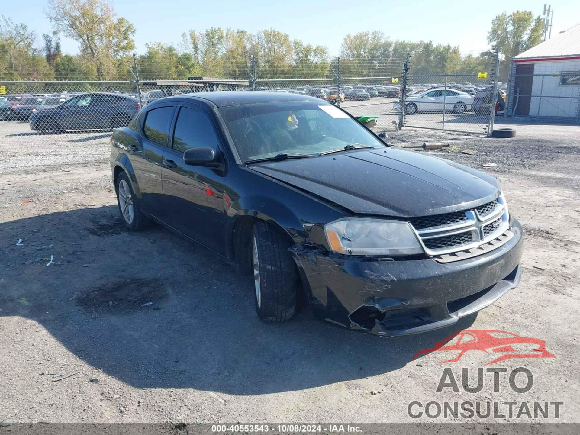 DODGE AVENGER 2013 - 1C3CDZCB8DN719108