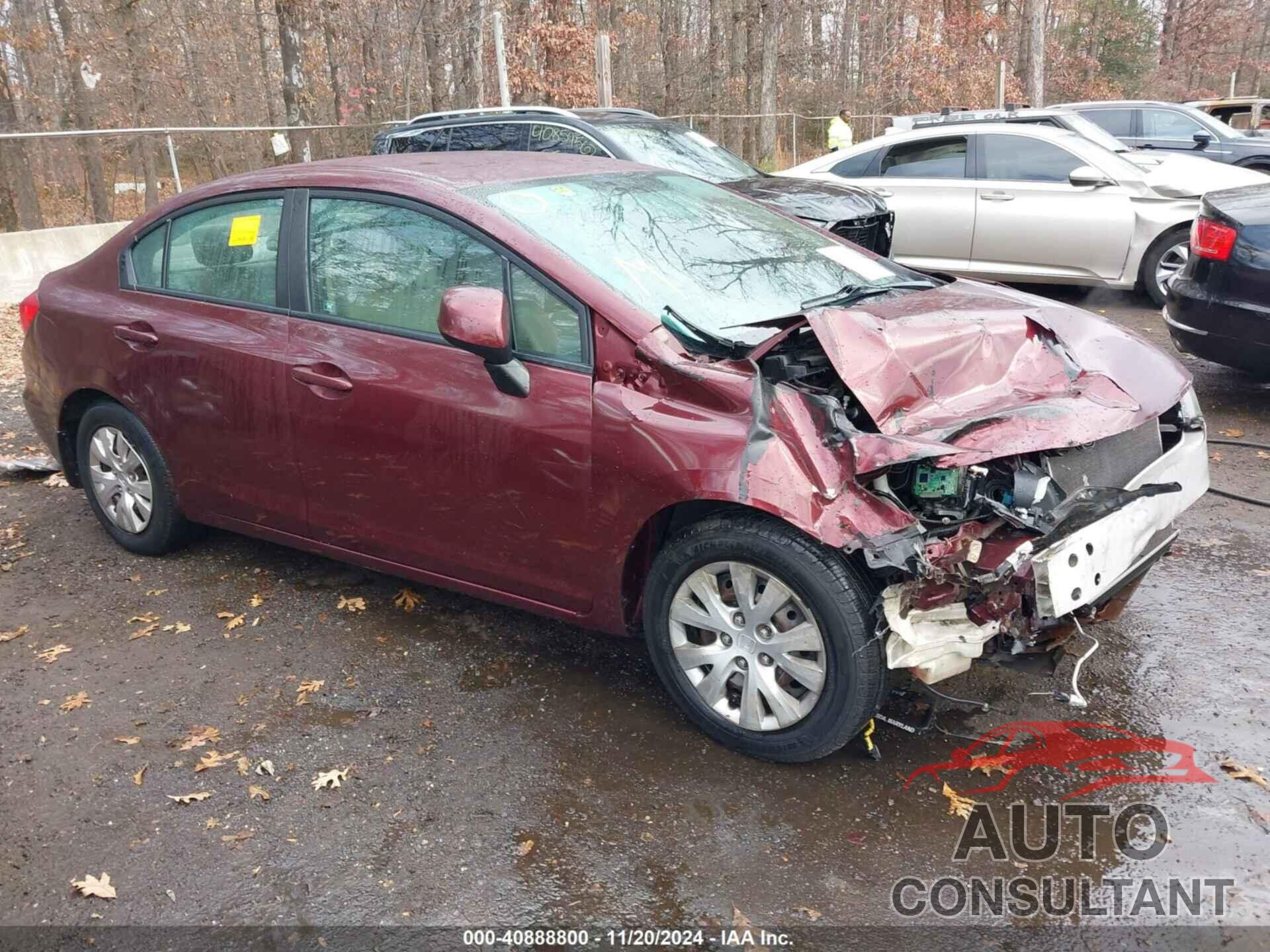 HONDA CIVIC 2012 - 2HGFB2F5XCH586646