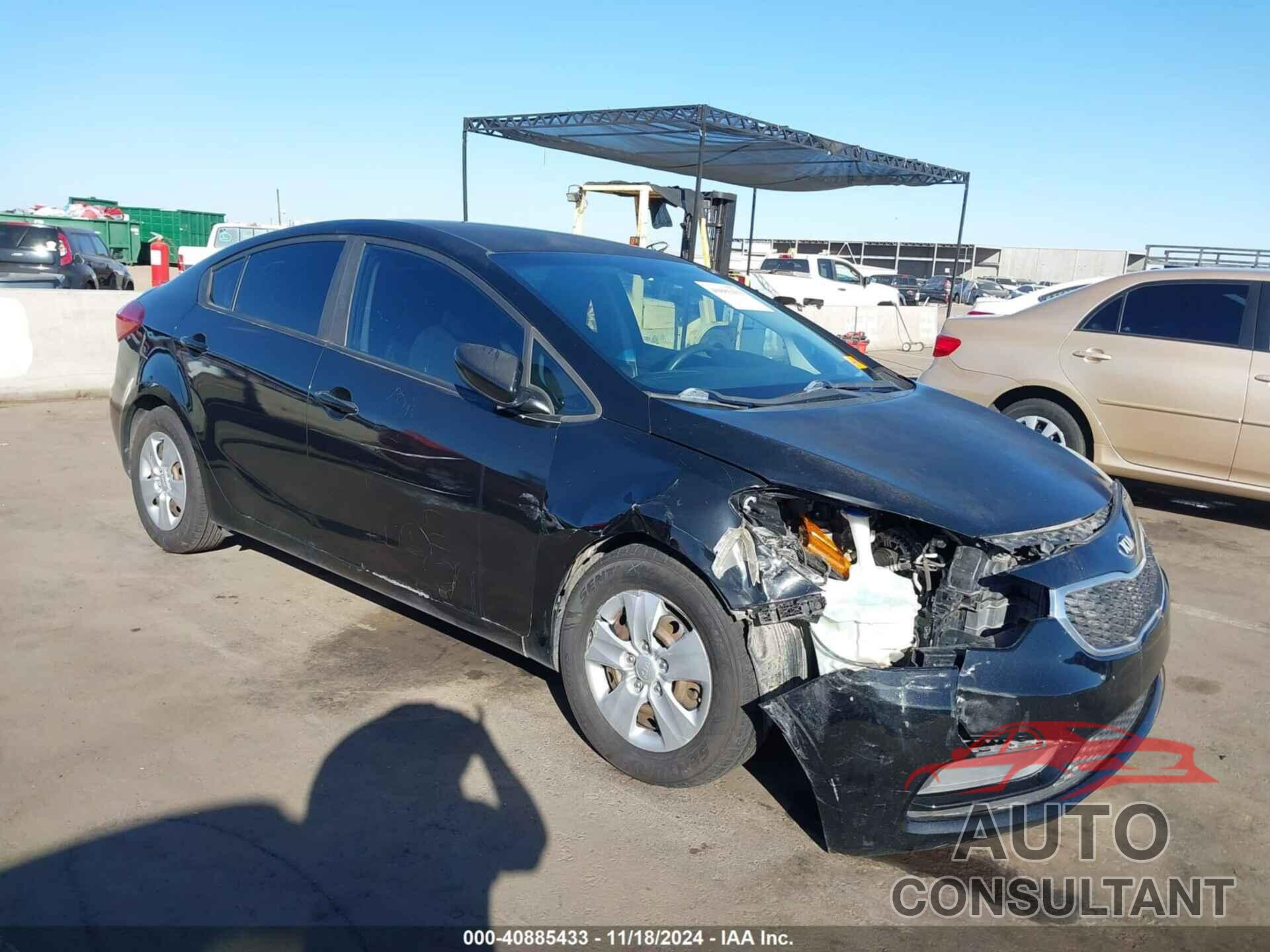 KIA FORTE 2016 - KNAFK4A69G5611962