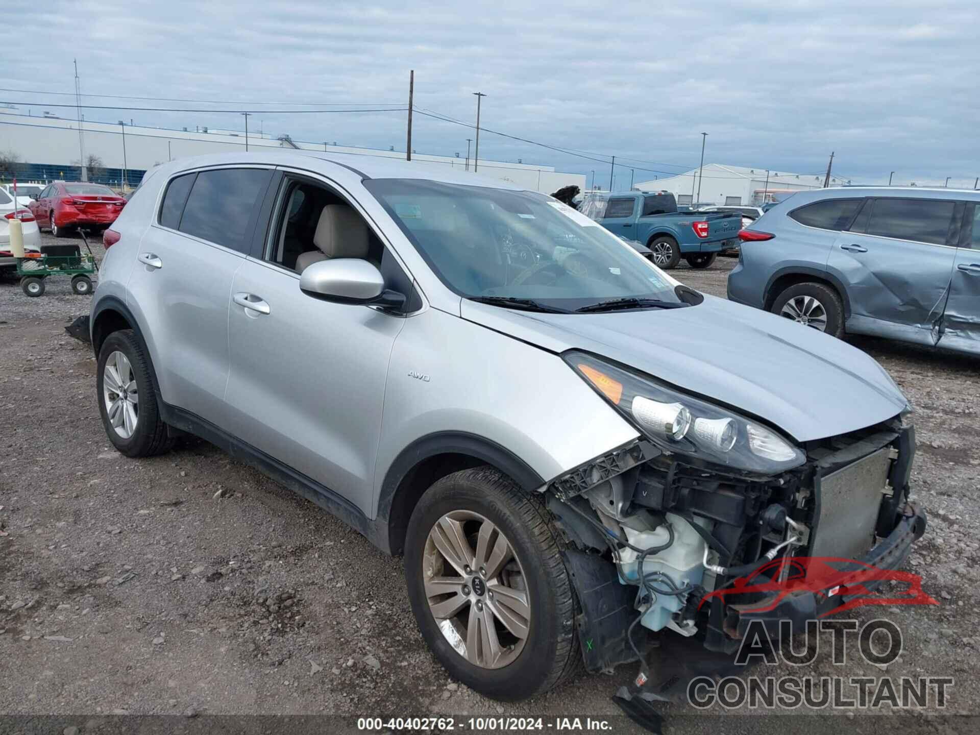 KIA SPORTAGE 2017 - KNDPMCAC7H7118370