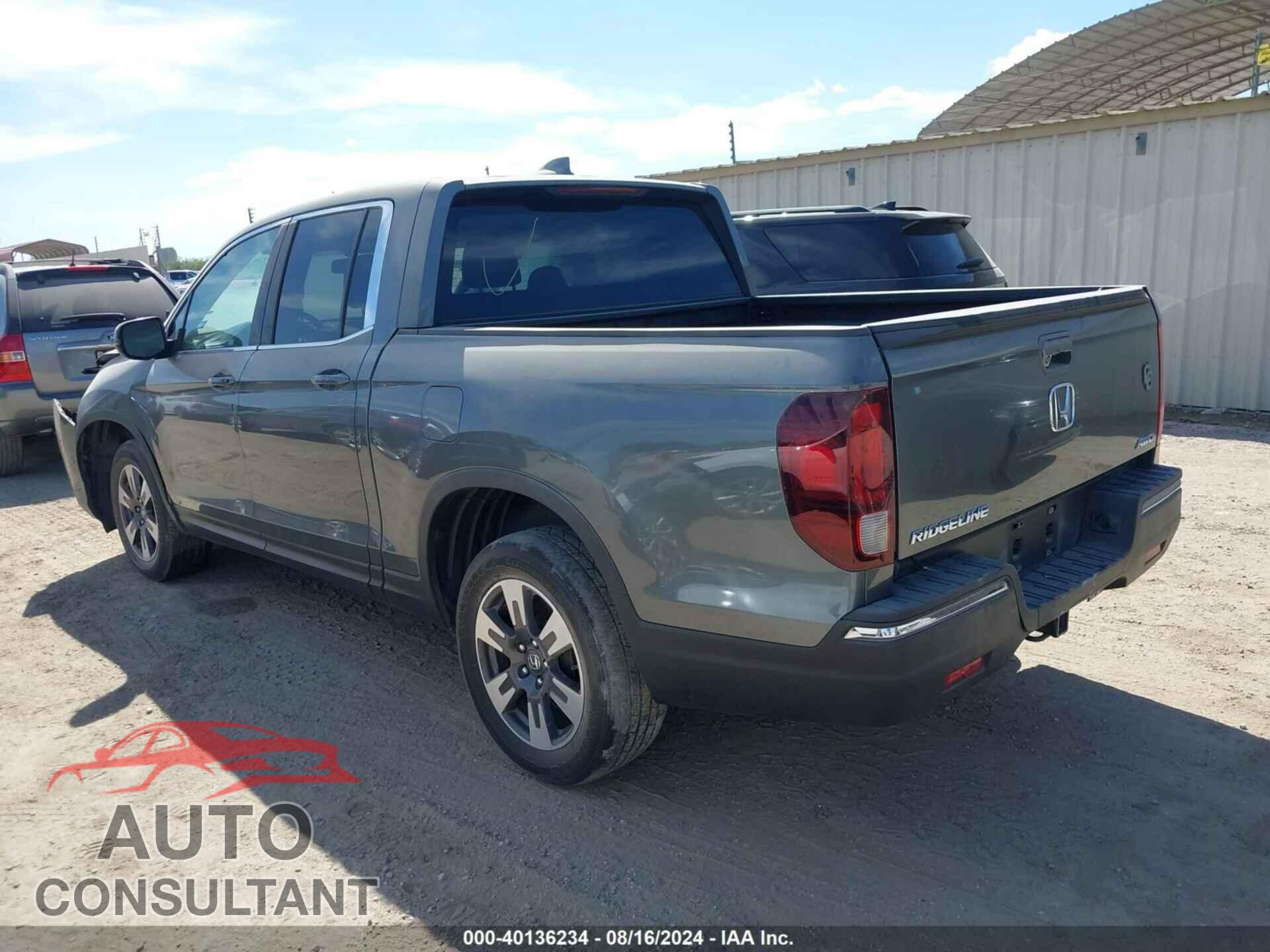 HONDA RIDGELINE 2017 - 5FPYK3F62HB017526