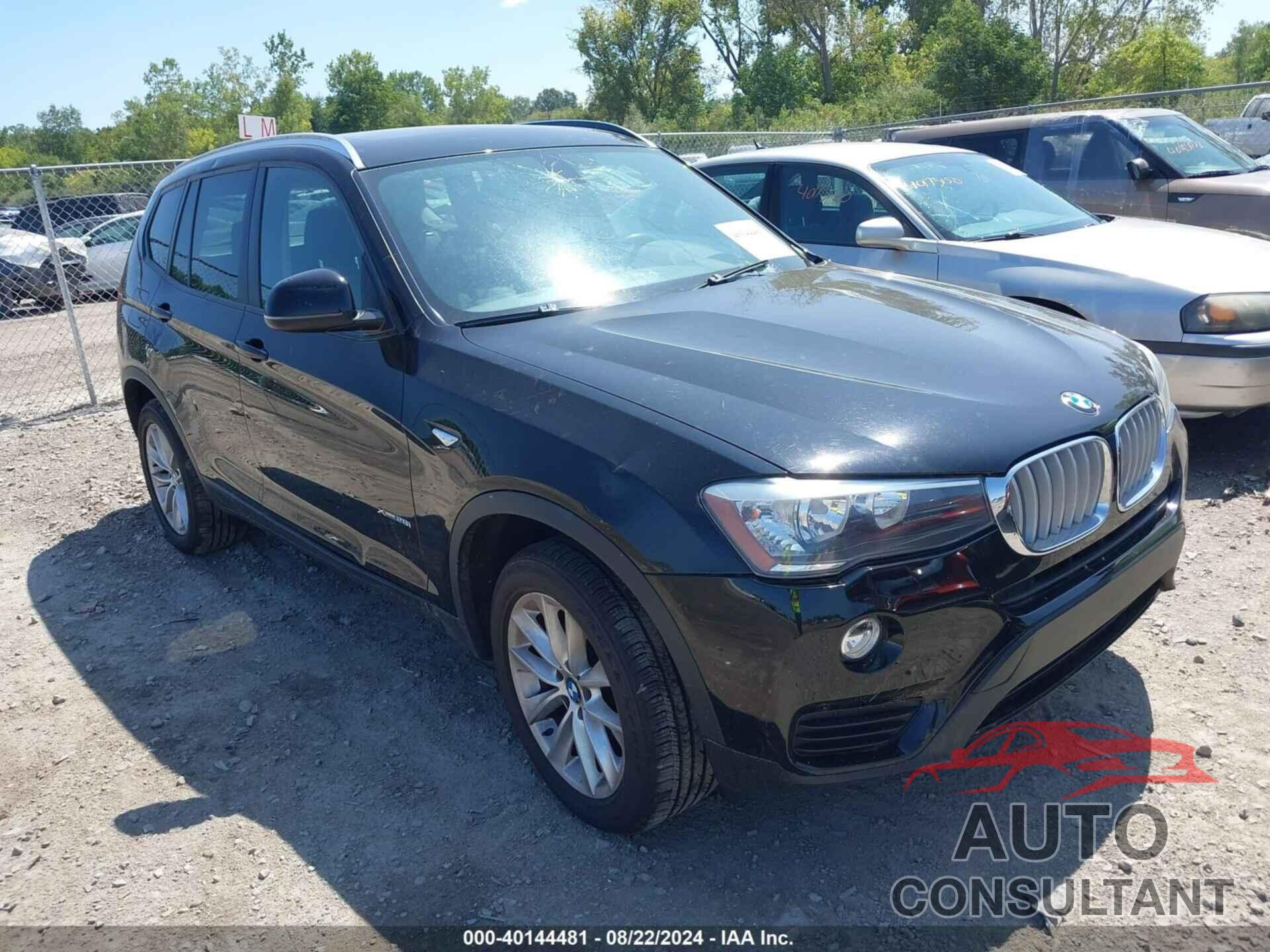 BMW X3 2016 - 5UXWX9C55G0D65044