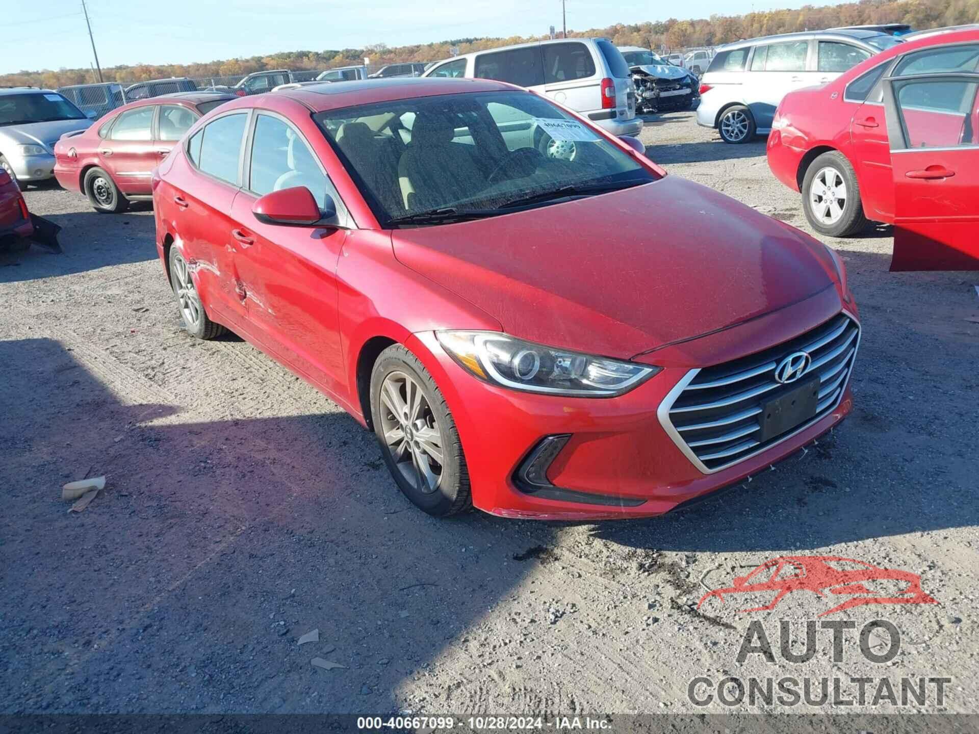 HYUNDAI ELANTRA 2017 - 5NPD84LF5HH133949