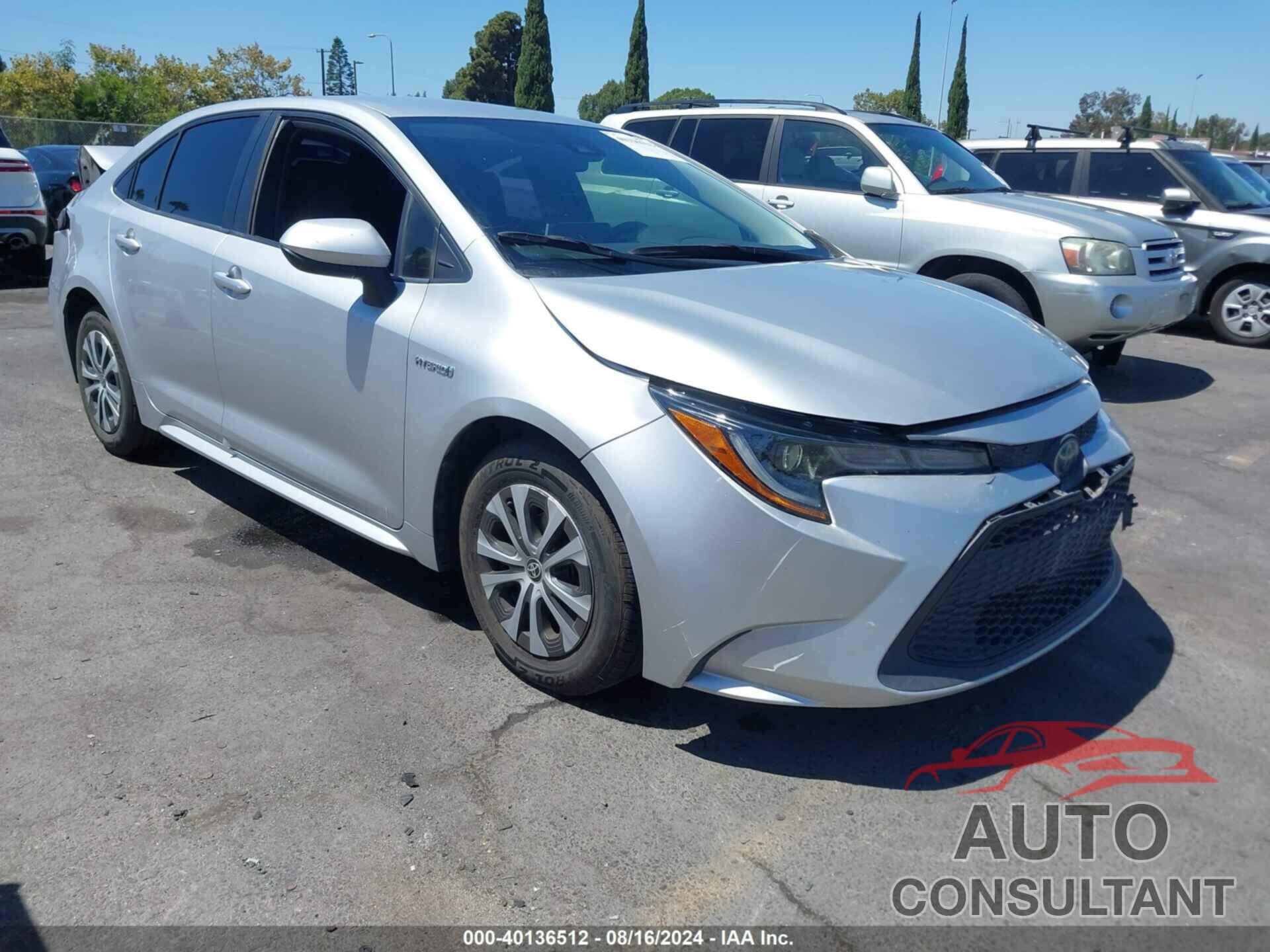TOYOTA COROLLA 2020 - JTDEBRBE2LJ011562