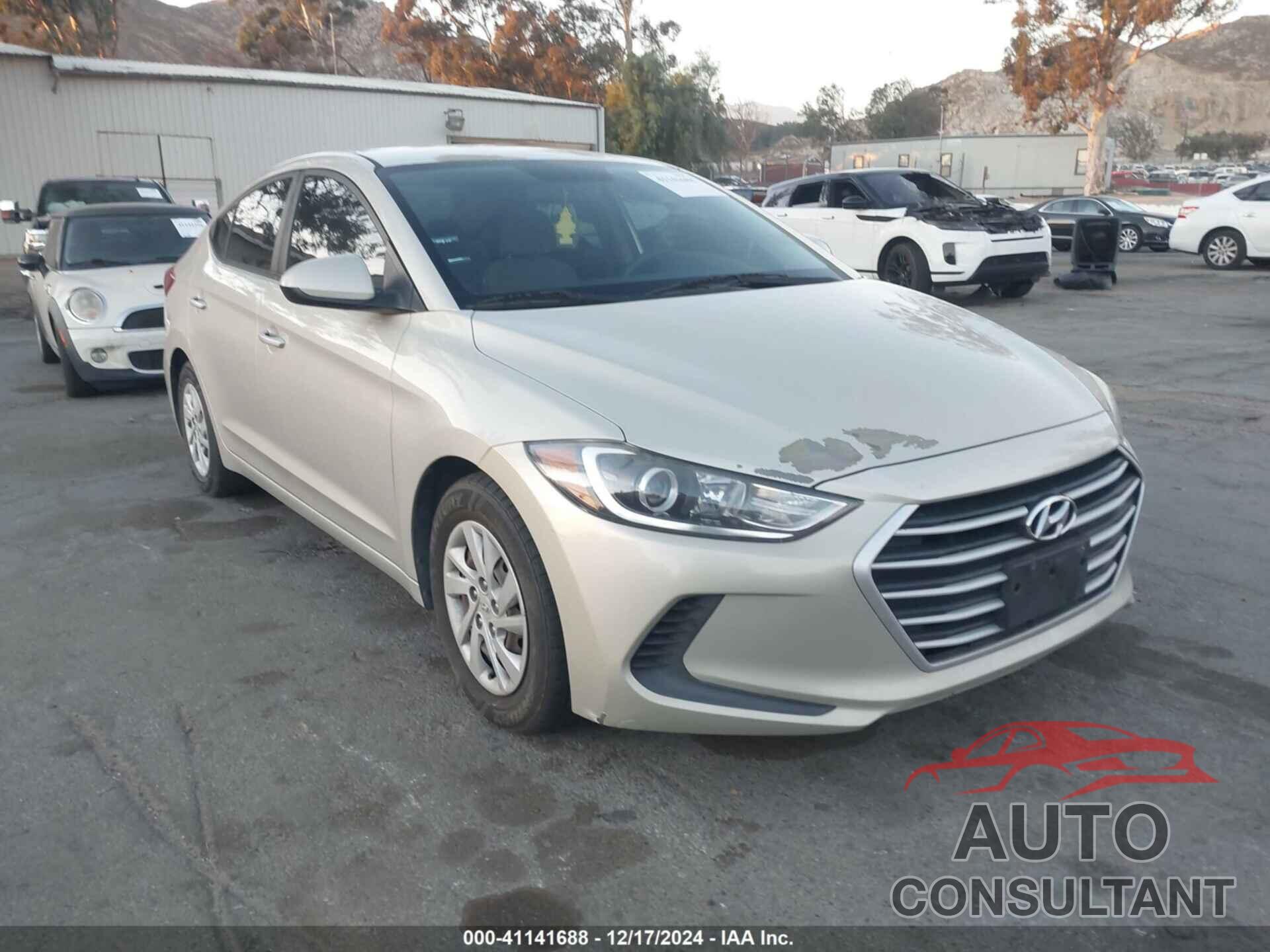 HYUNDAI ELANTRA 2017 - 5NPD74LF7HH093294
