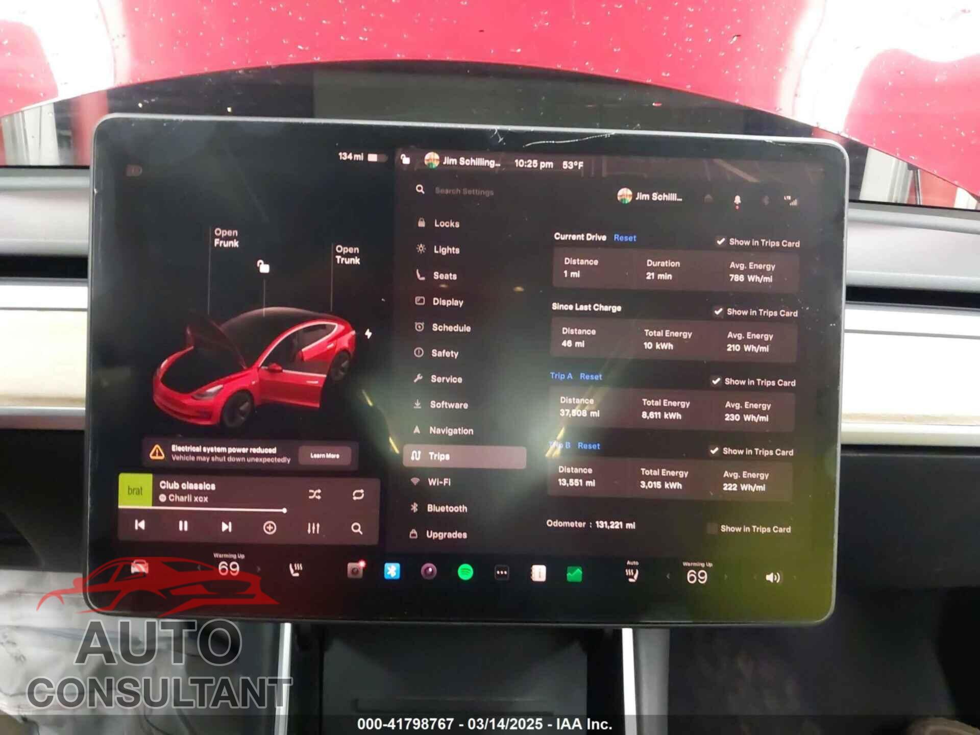 TESLA MODEL 3 2018 - 5YJ3E1EA1JF014448