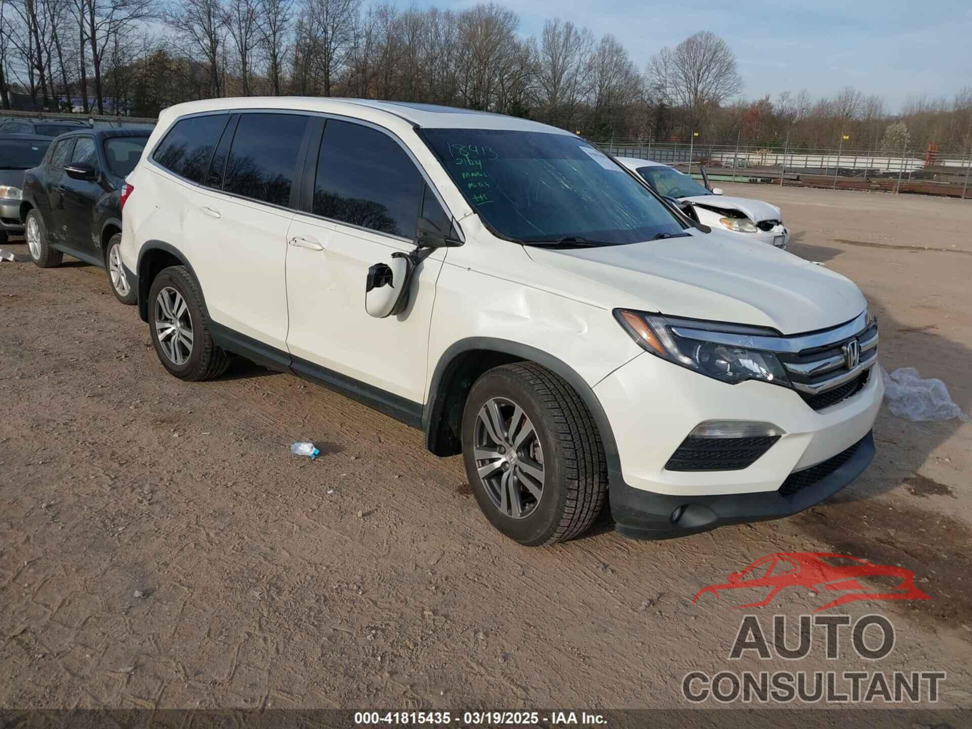 HONDA PILOT 2017 - 5FNYF6H77HB089326