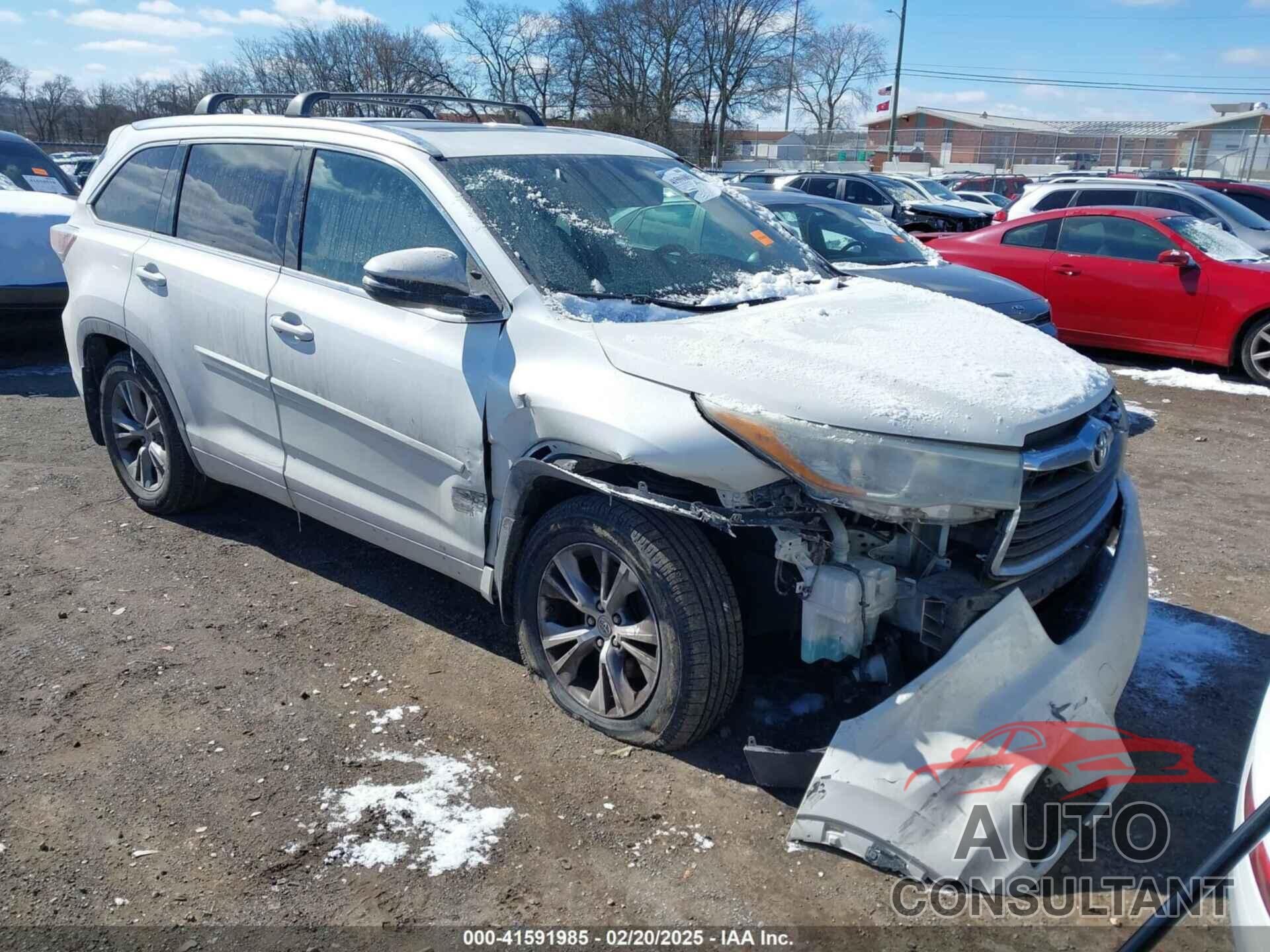 TOYOTA HIGHLANDER 2015 - 5TDJKRFH3FS153350