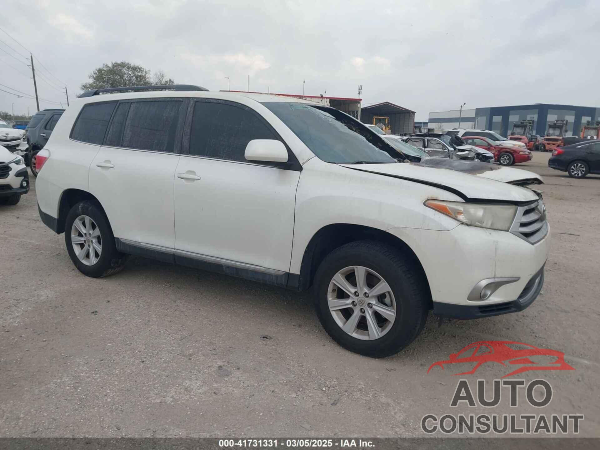 TOYOTA HIGHLANDER 2012 - 5TDZK3EH0CS056250