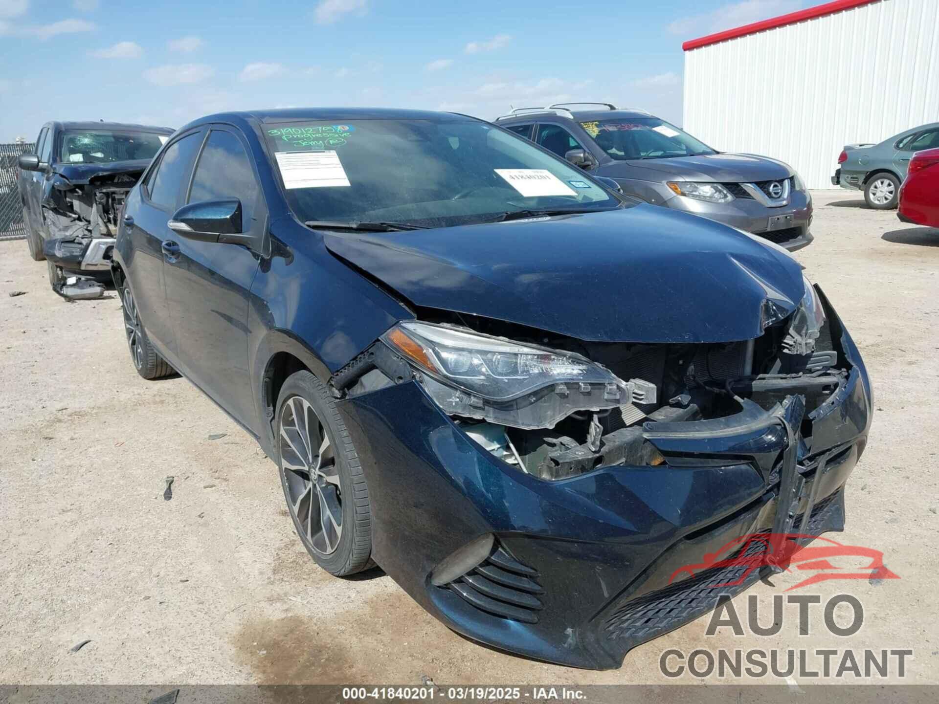 TOYOTA COROLLA 2019 - 2T1BURHE0KC154489