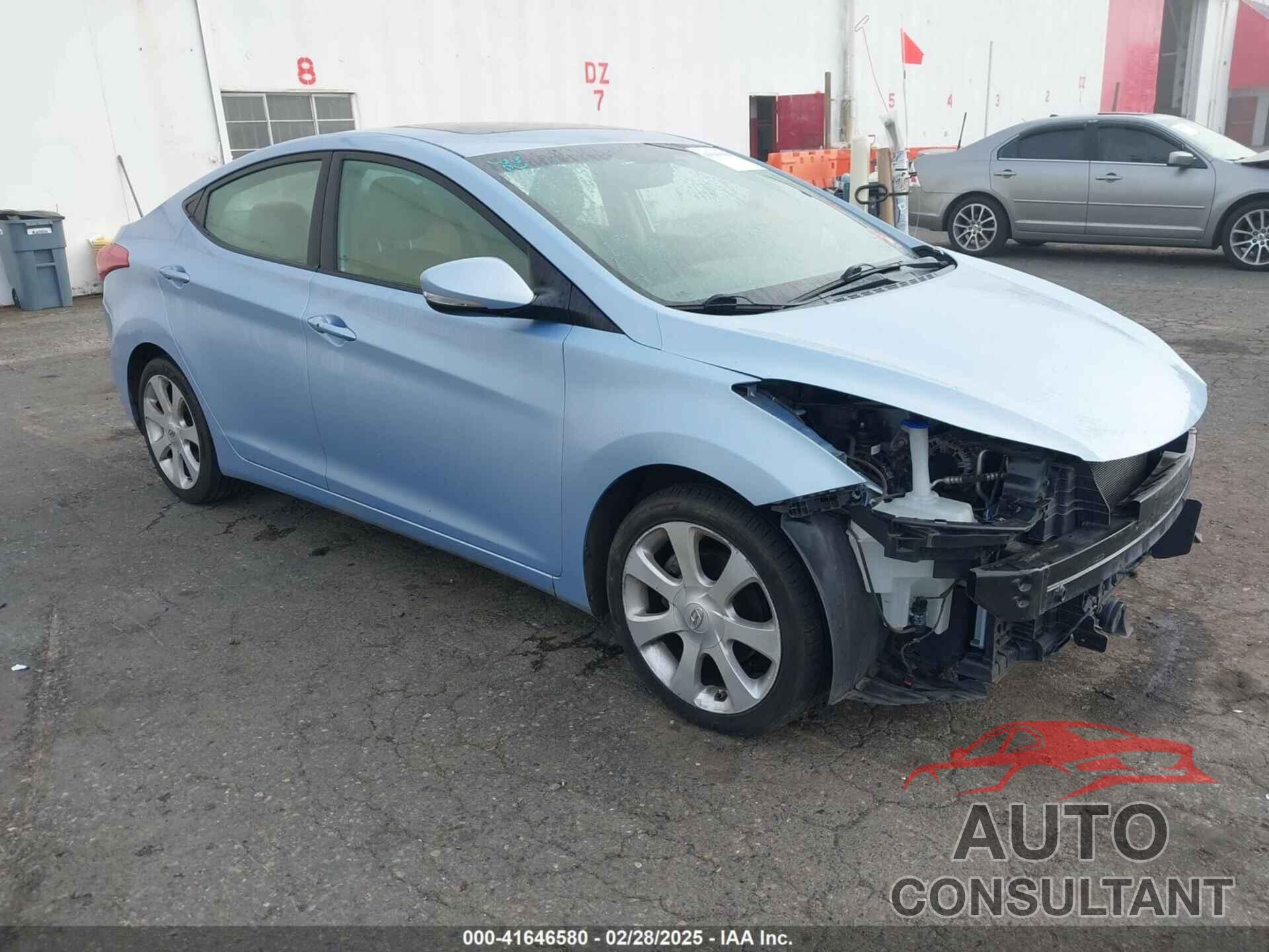 HYUNDAI ELANTRA 2012 - KMHDH4AEXCU192161