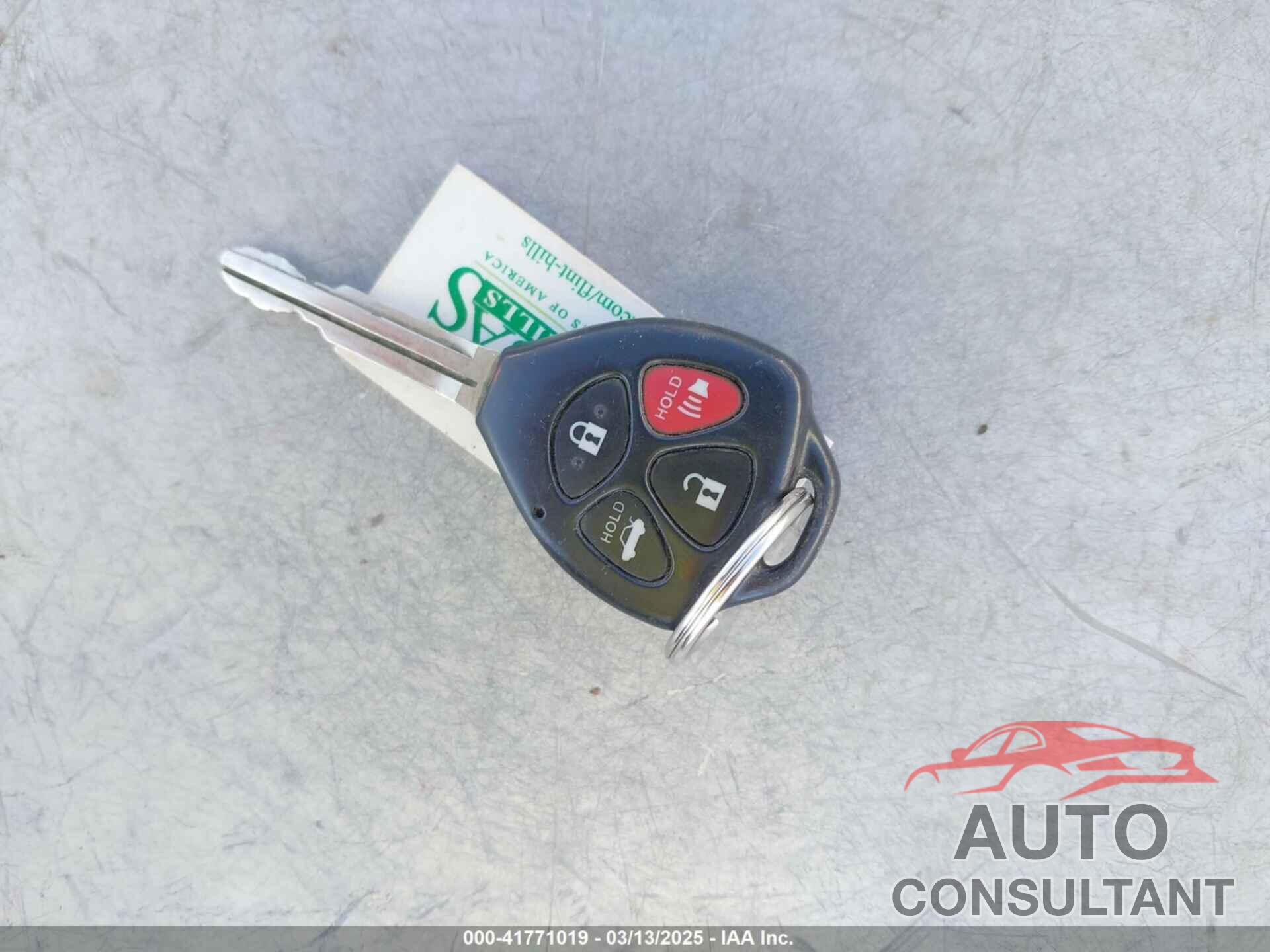 TOYOTA CAMRY 2011 - 4T1BF3EK8BU769064