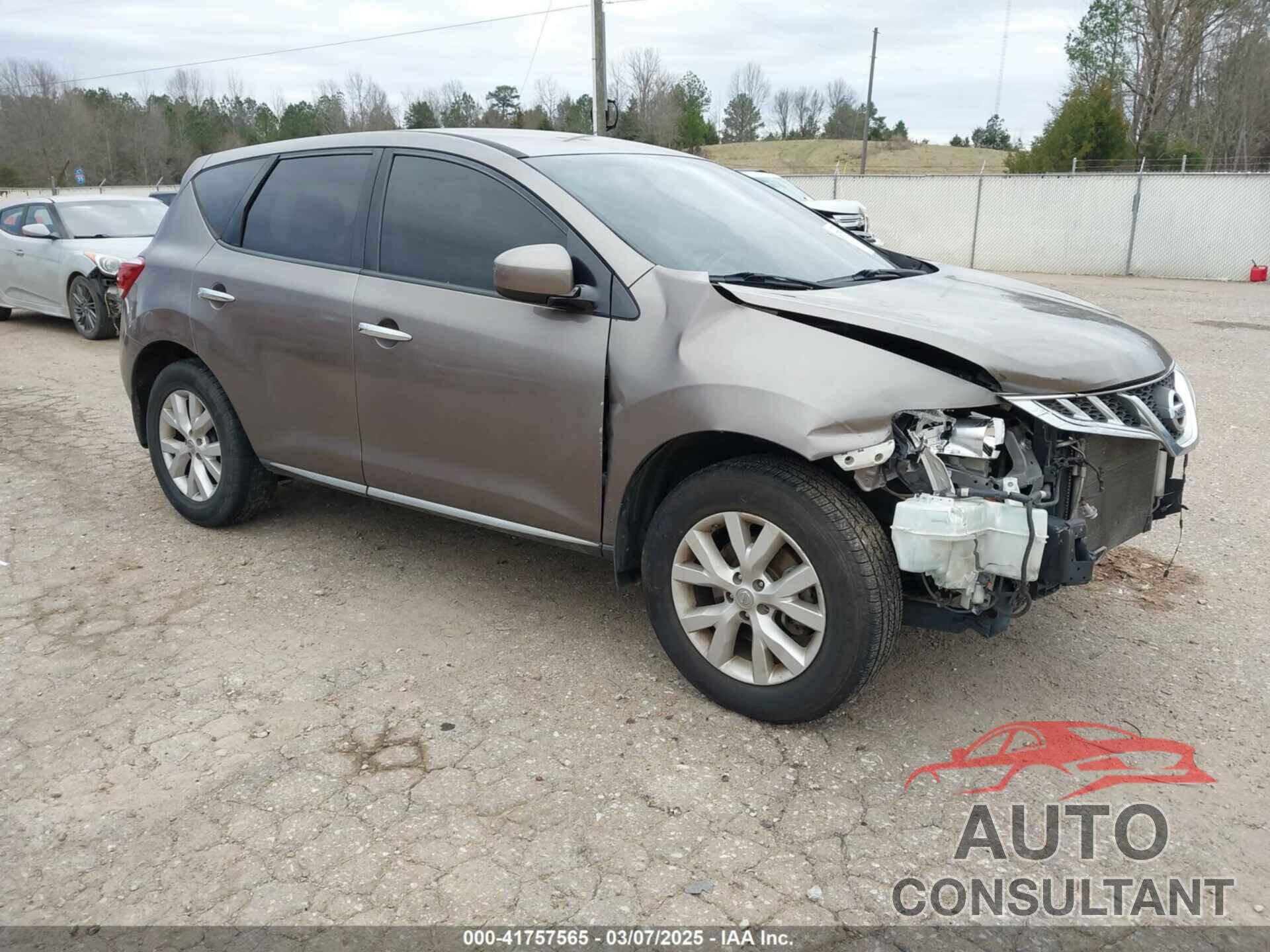 NISSAN MURANO 2013 - JN8AZ1MU5DW208783